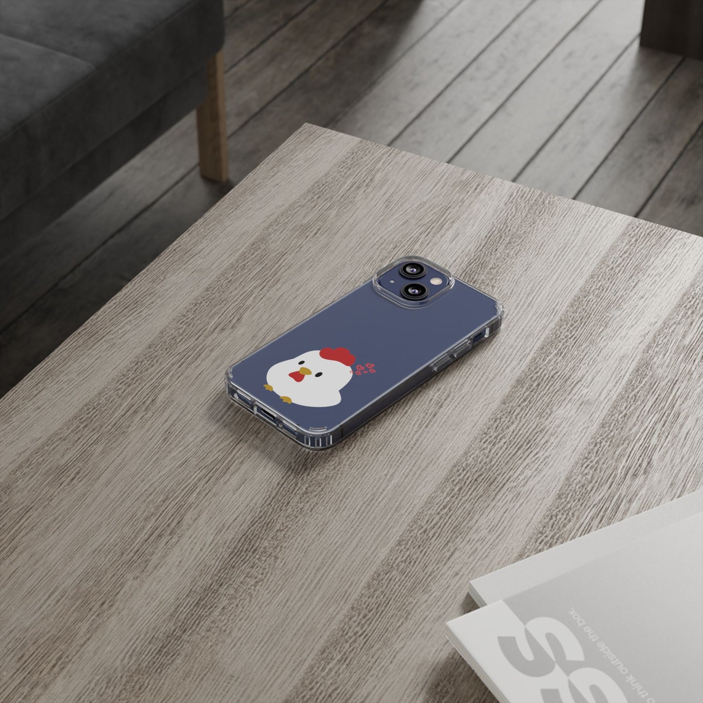 Coque transparente en forme de poulet, adorable coque pour amoureux des animaux, cadeau pour enfants, décoration de ferme, cadeau d'anniversaire