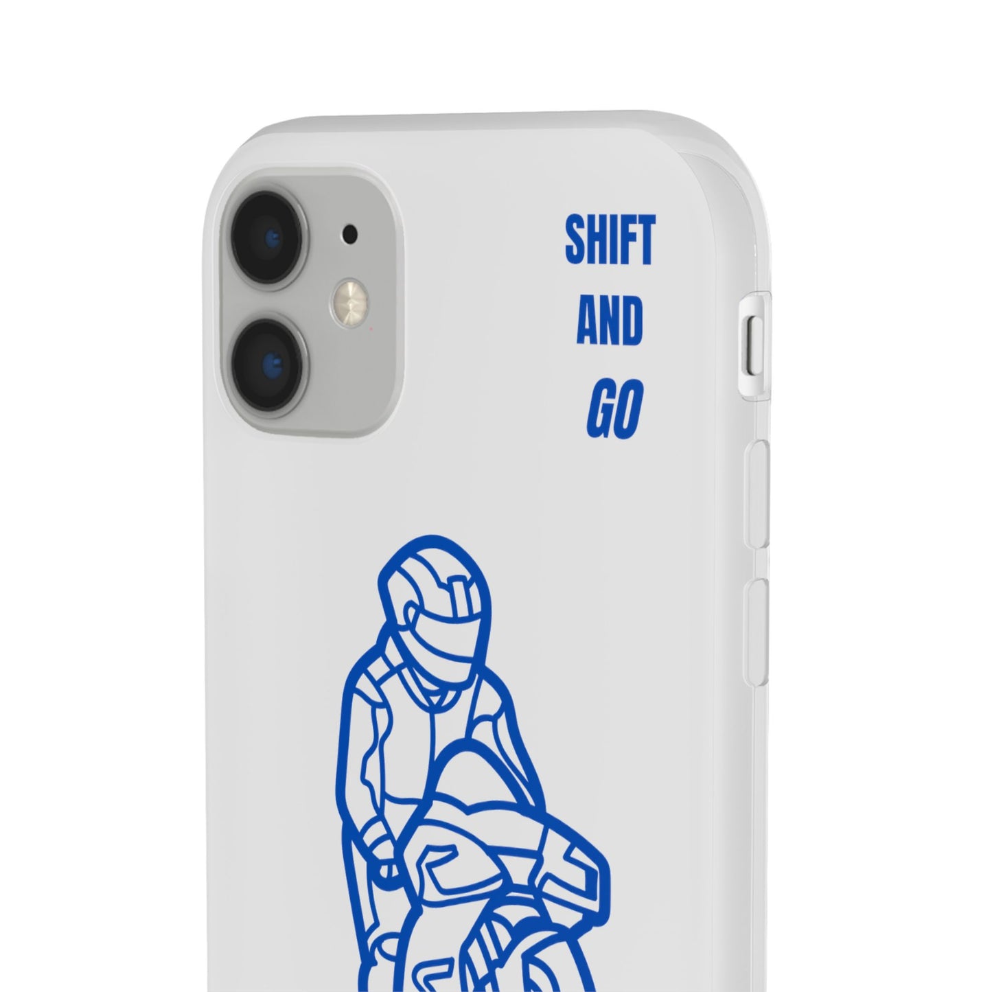 Motorcycle Flexi Cases - Shift and Go Design, Biker Gift, Phone Accessory, Sporty Case, Riding Enthusiast