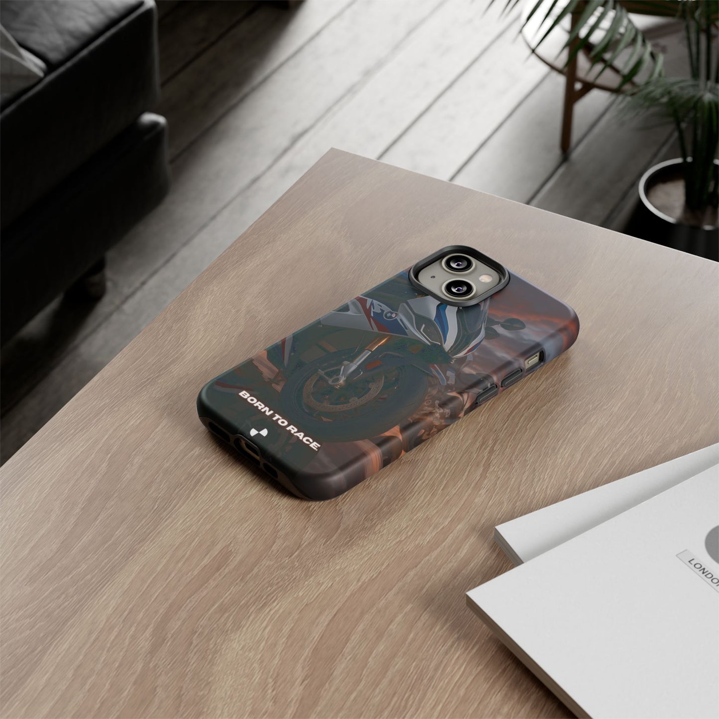 Coque de téléphone pour moto BMW – Design Born to Race