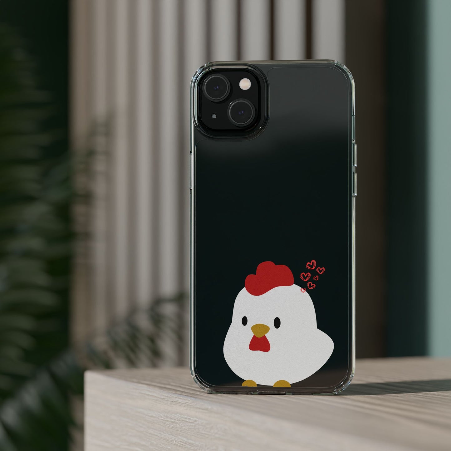 Coque transparente en forme de poulet, adorable coque pour amoureux des animaux, cadeau pour enfants, décoration de ferme, cadeau d'anniversaire