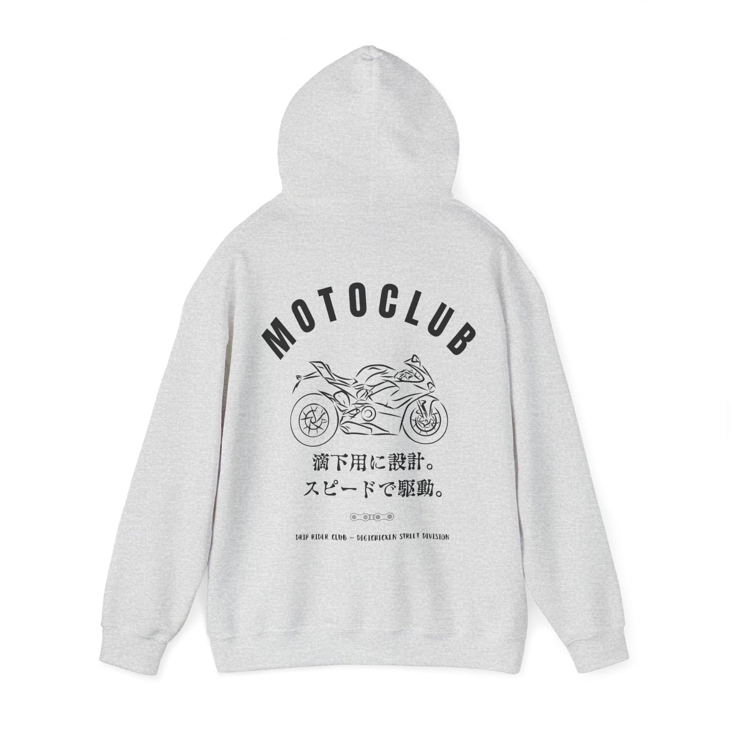 MOTOCLUB Unisex Heavy Blend™ Hooded Sweatshirt - Moto Club Graphic Hoodie for Motorcycle Enthusiasts