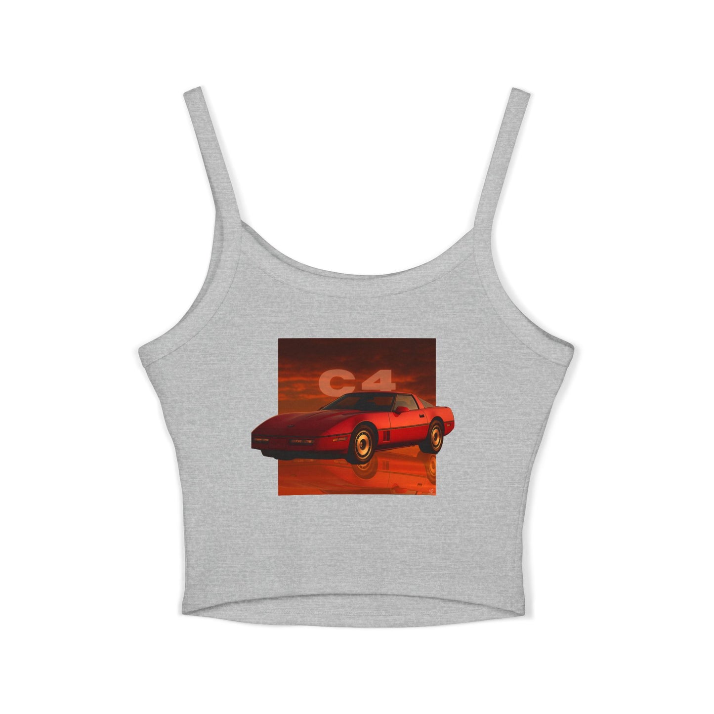 Women's Tank Top - Corvette Inspired C4 Retro Backprint