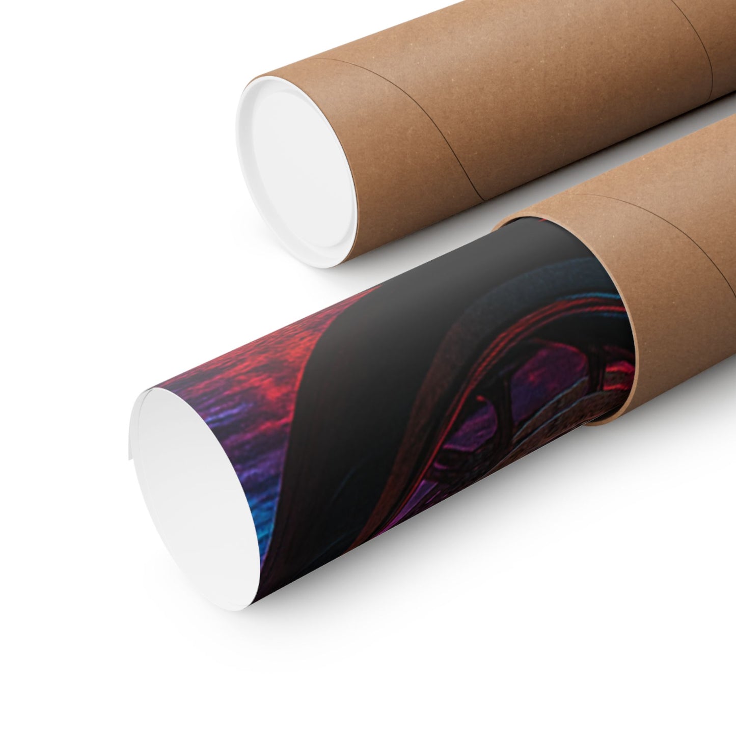 Affiche verticale mate néon moto 650r - Speed & Velocity Art