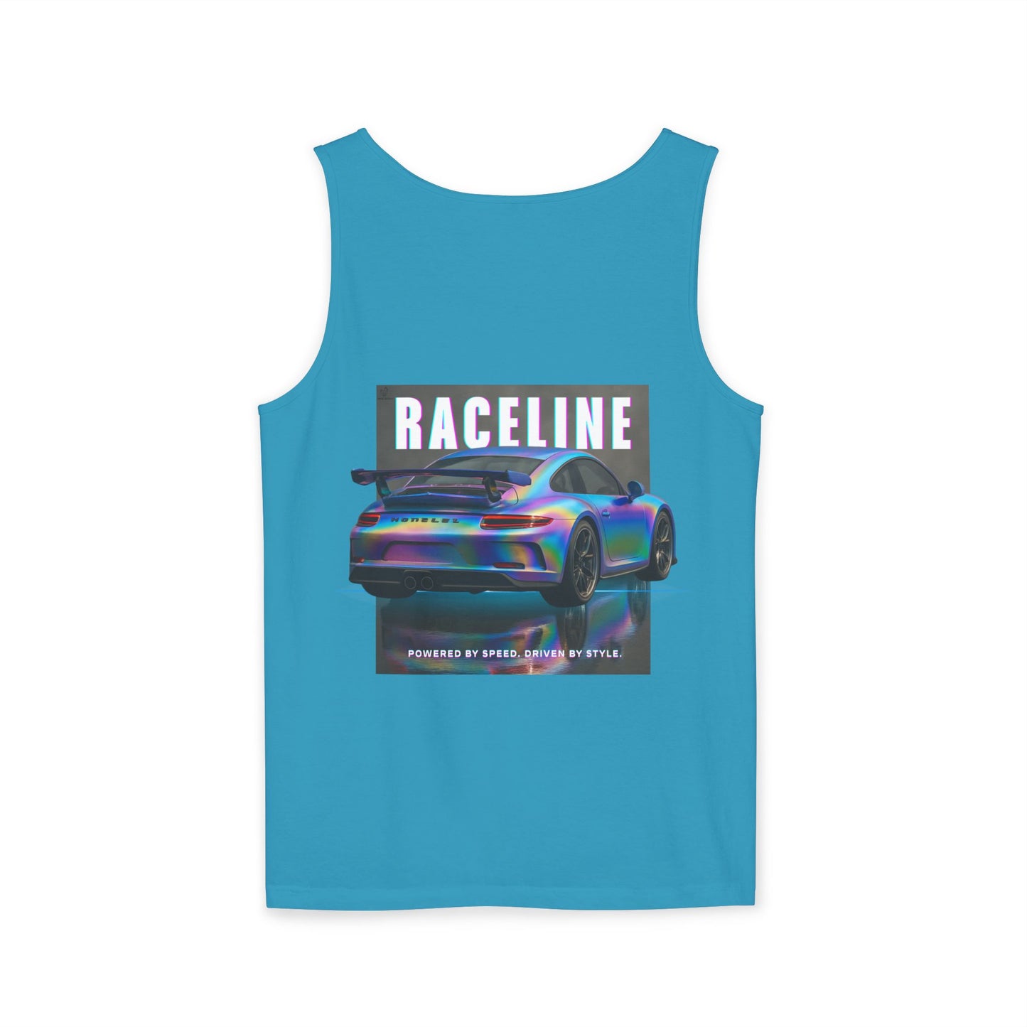 Raceline Holo Inspired Car - Unisex Garment-Dyed Tank Top