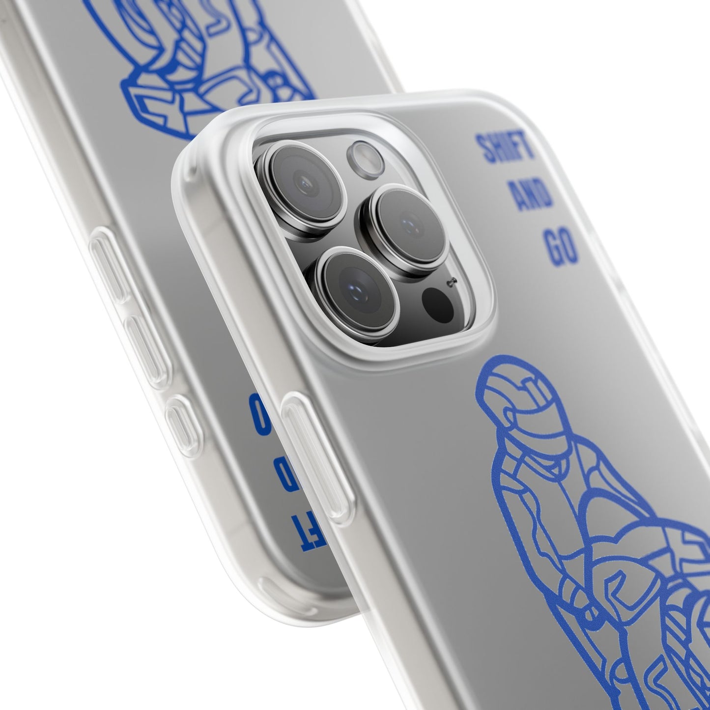 Motorcycle Flexi Cases - Shift and Go Design, Biker Gift, Phone Accessory, Sporty Case, Riding Enthusiast