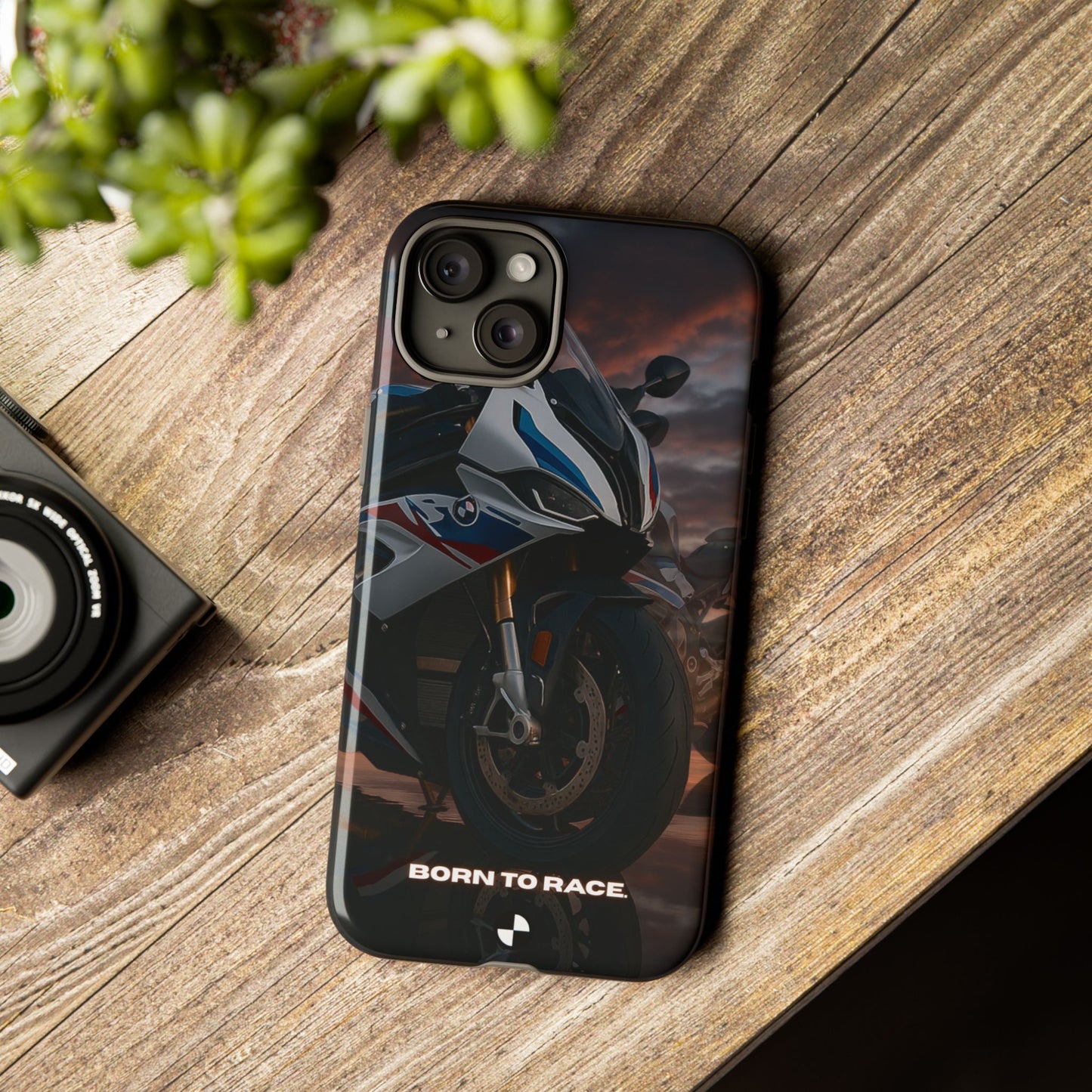 Coque de téléphone pour moto BMW – Design Born to Race