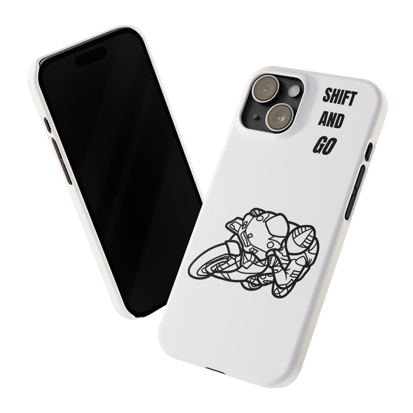 Motorcycle Slim Phone Cases - Shift and Go, Biker Gift, Moto Lover Accessory, Phone Protection, Unique Motorcycle Design