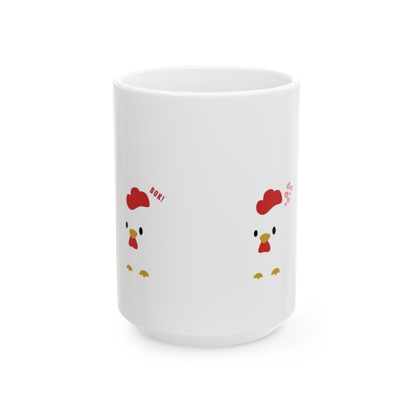 Cute Chicken Ceramic Mug, Funny Gift for Farmers, Kitchen Decor, Coffee Lover's Mug, Chicken Lover, Home and Garden