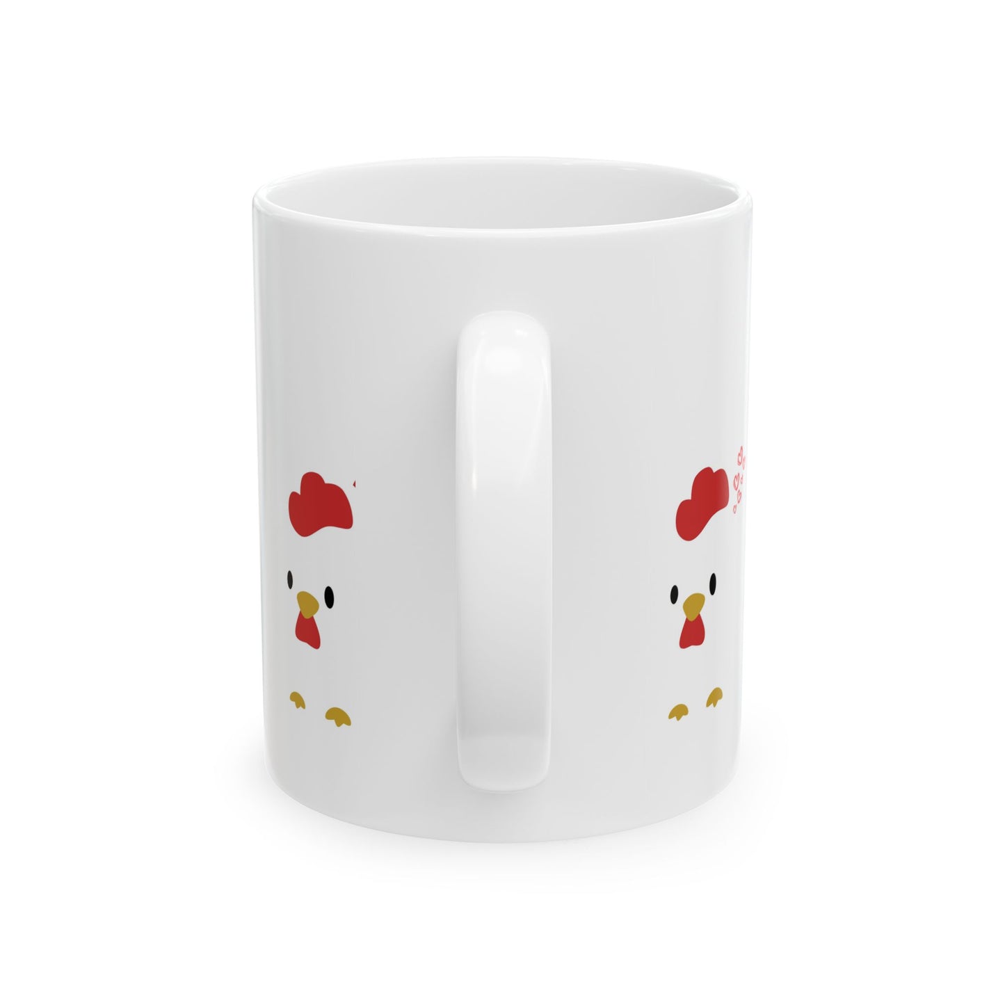 Cute Chicken Ceramic Mug, Funny Gift for Farmers, Kitchen Decor, Coffee Lover's Mug, Chicken Lover, Home and Garden
