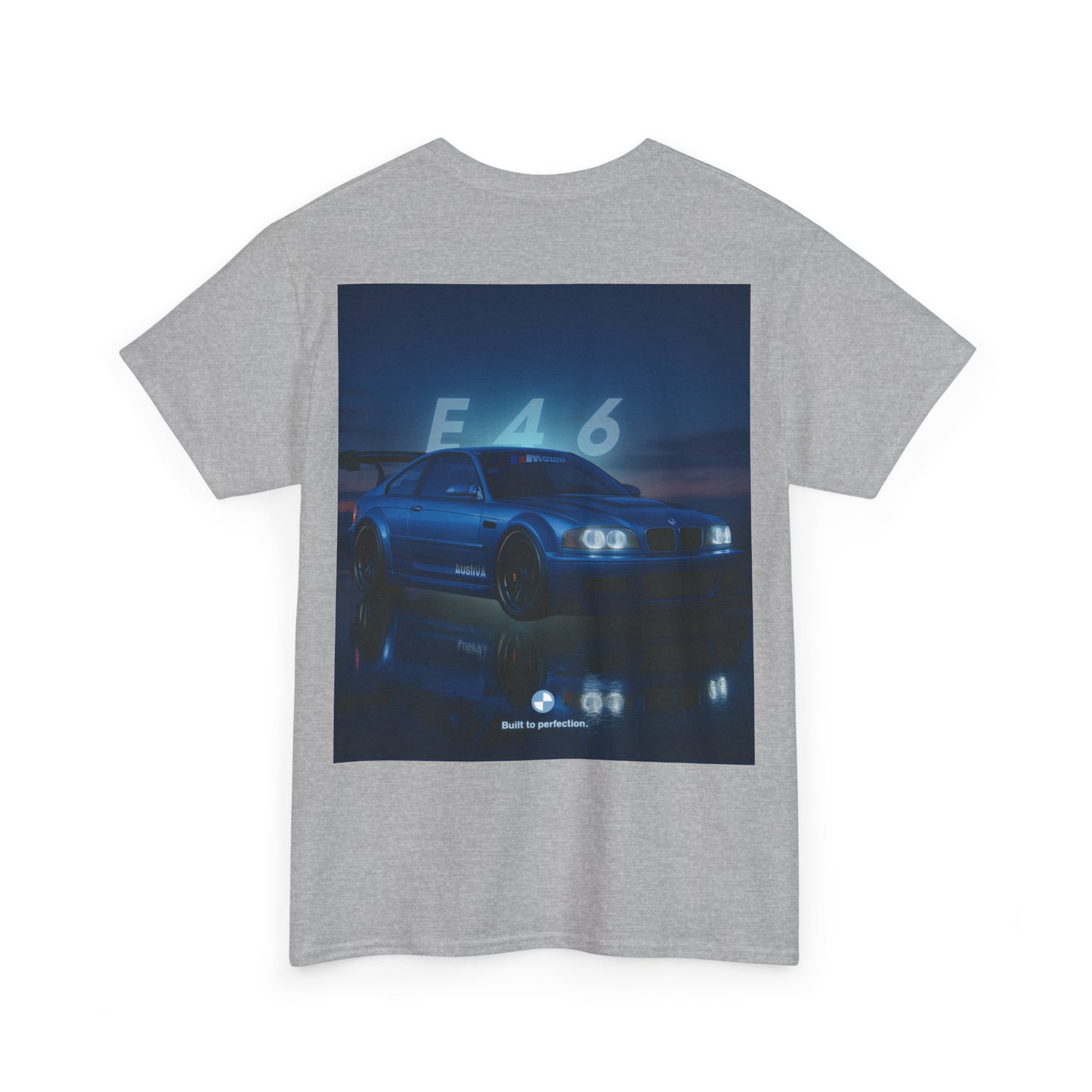 T-shirt graphique E46 Racing - Cadeau pour passionné d'automobile, T-shirt de course, Vêtements de sport automobile, Haut pour amoureux de voitures, Vêtements automobiles