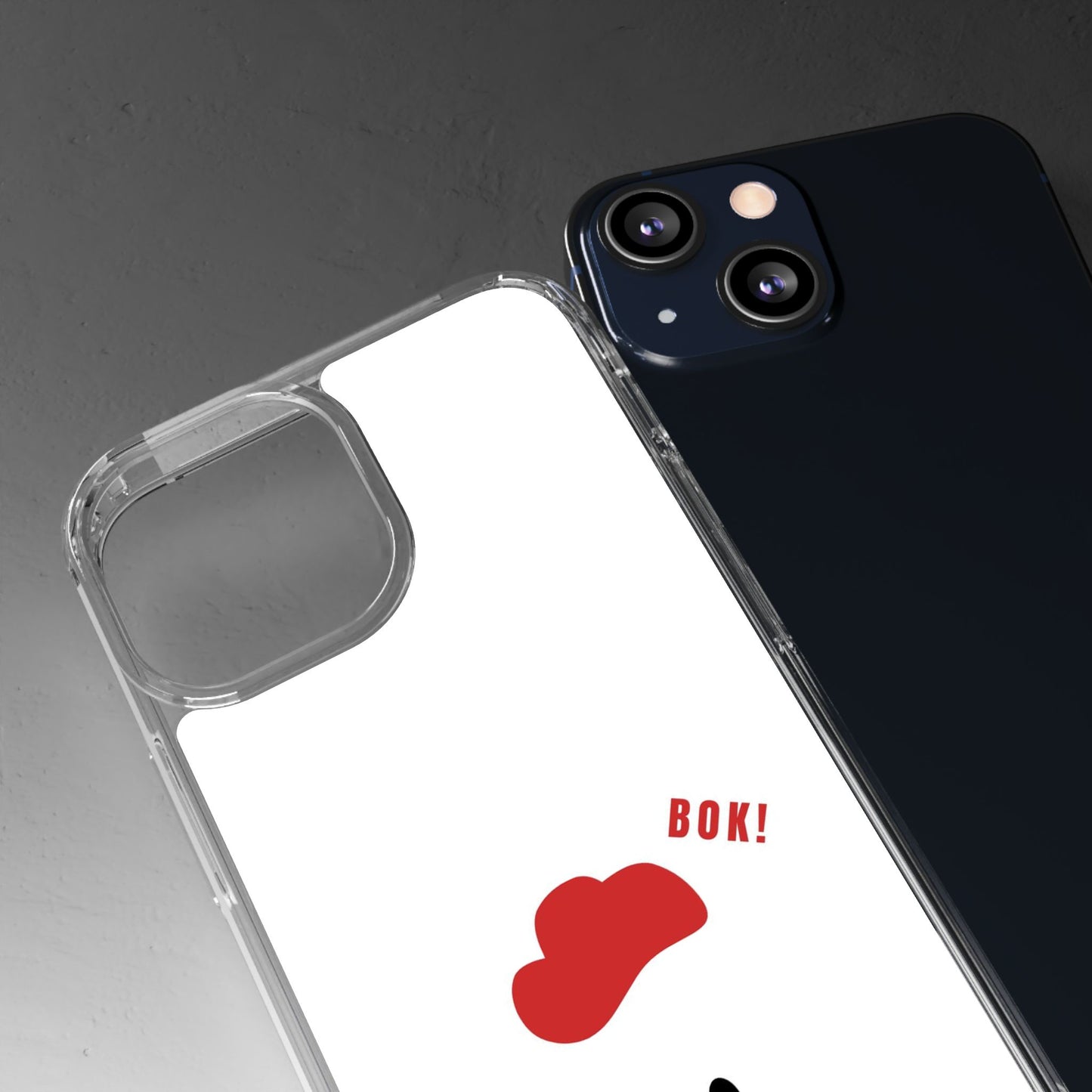 Chicken Design Clear Phone Case, Cute Animal Phone Cover, Fun Gift for Kids, Pet Lovers, Birthday Present, Travel Accessory