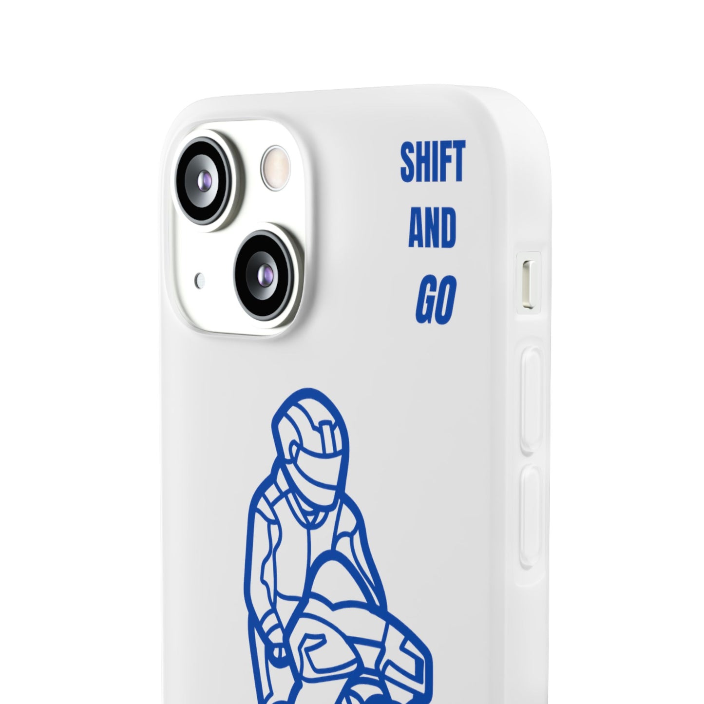 Motorcycle Flexi Cases - Shift and Go Design, Biker Gift, Phone Accessory, Sporty Case, Riding Enthusiast
