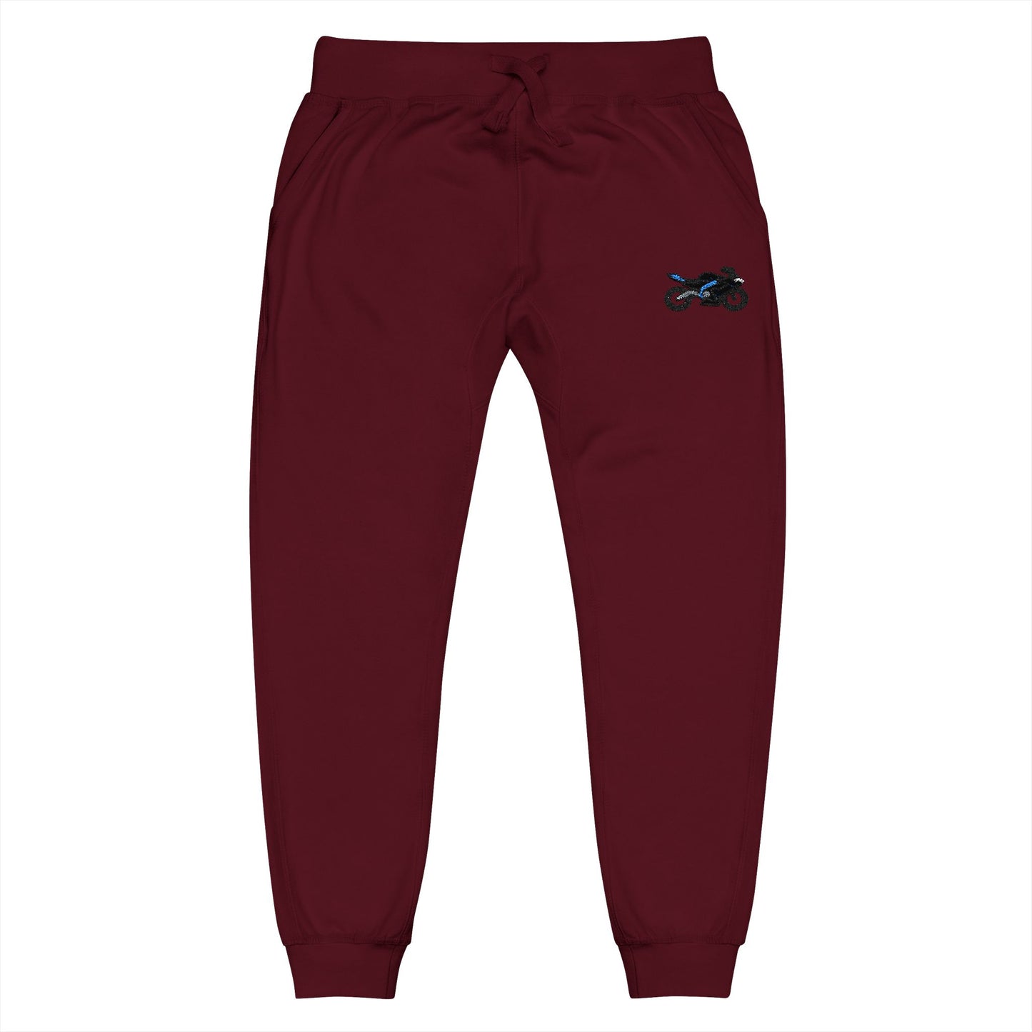 Yamaha inspired Motorcycle Embroidered Unisex Fleece Sweatpants - Cozy & Stylish Activewear