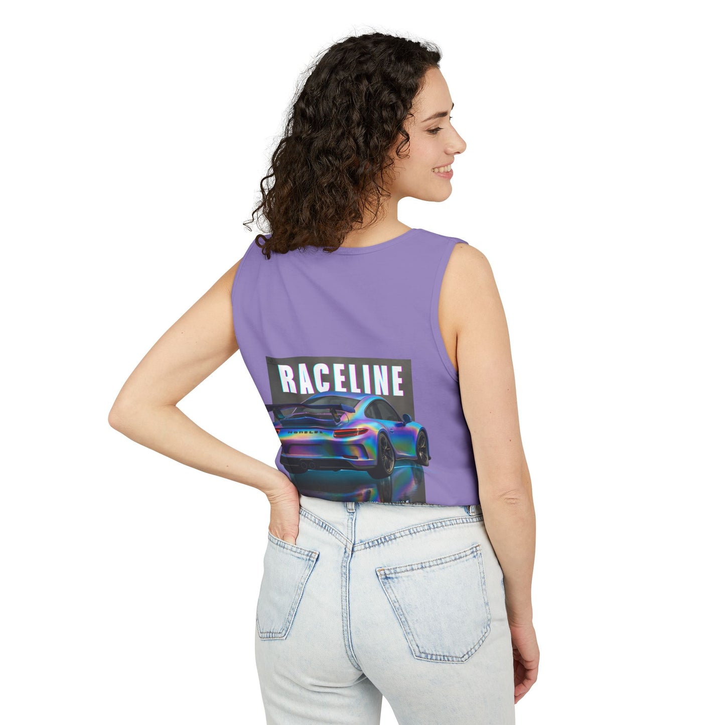 Raceline Holo Inspired Car - Unisex Garment-Dyed Tank Top