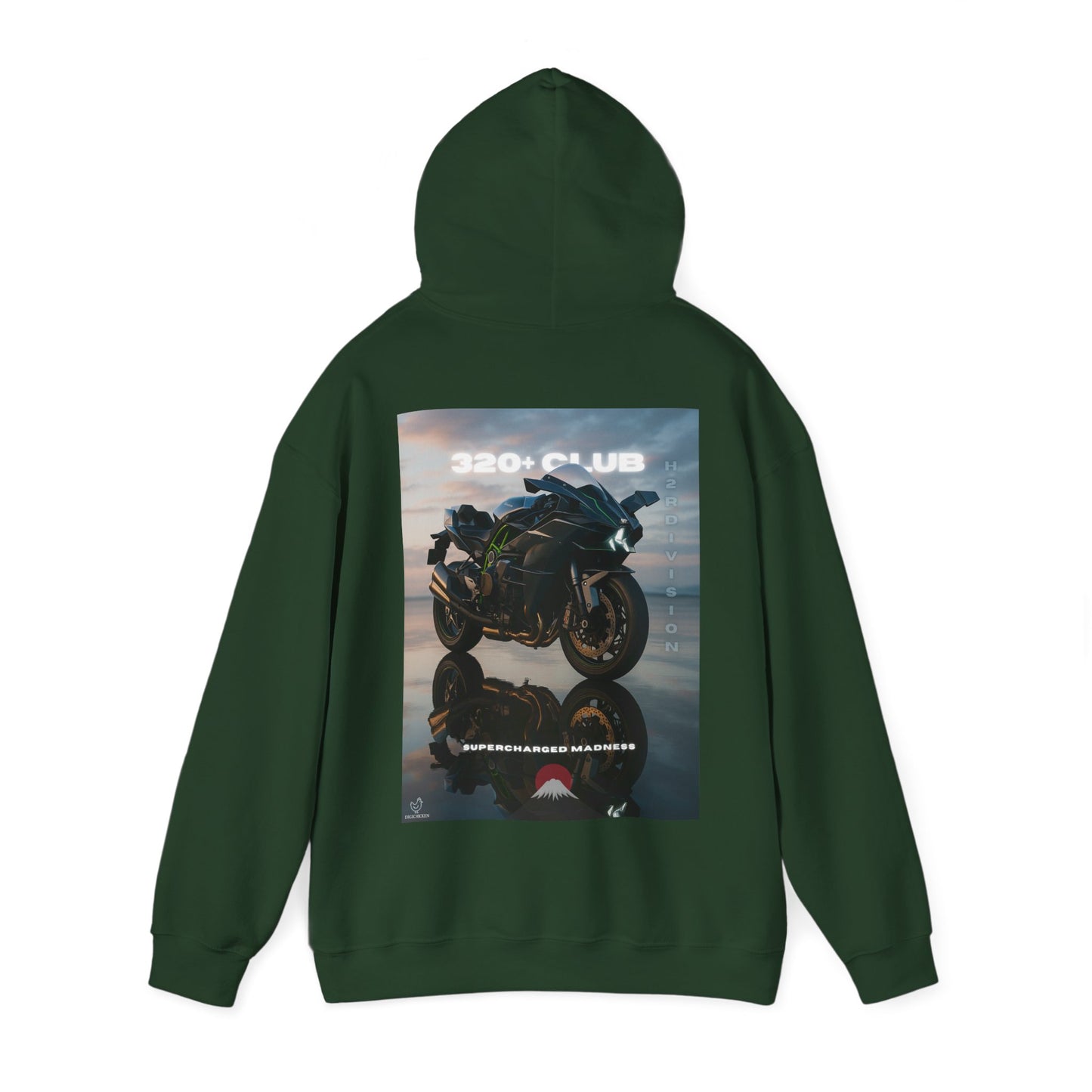 H2R Racing-Inspired Unisex Heavy Blend Hoodie with Graphic Art Design