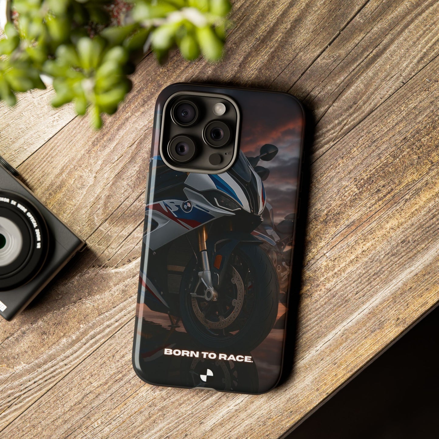 Coque de téléphone pour moto BMW – Design Born to Race