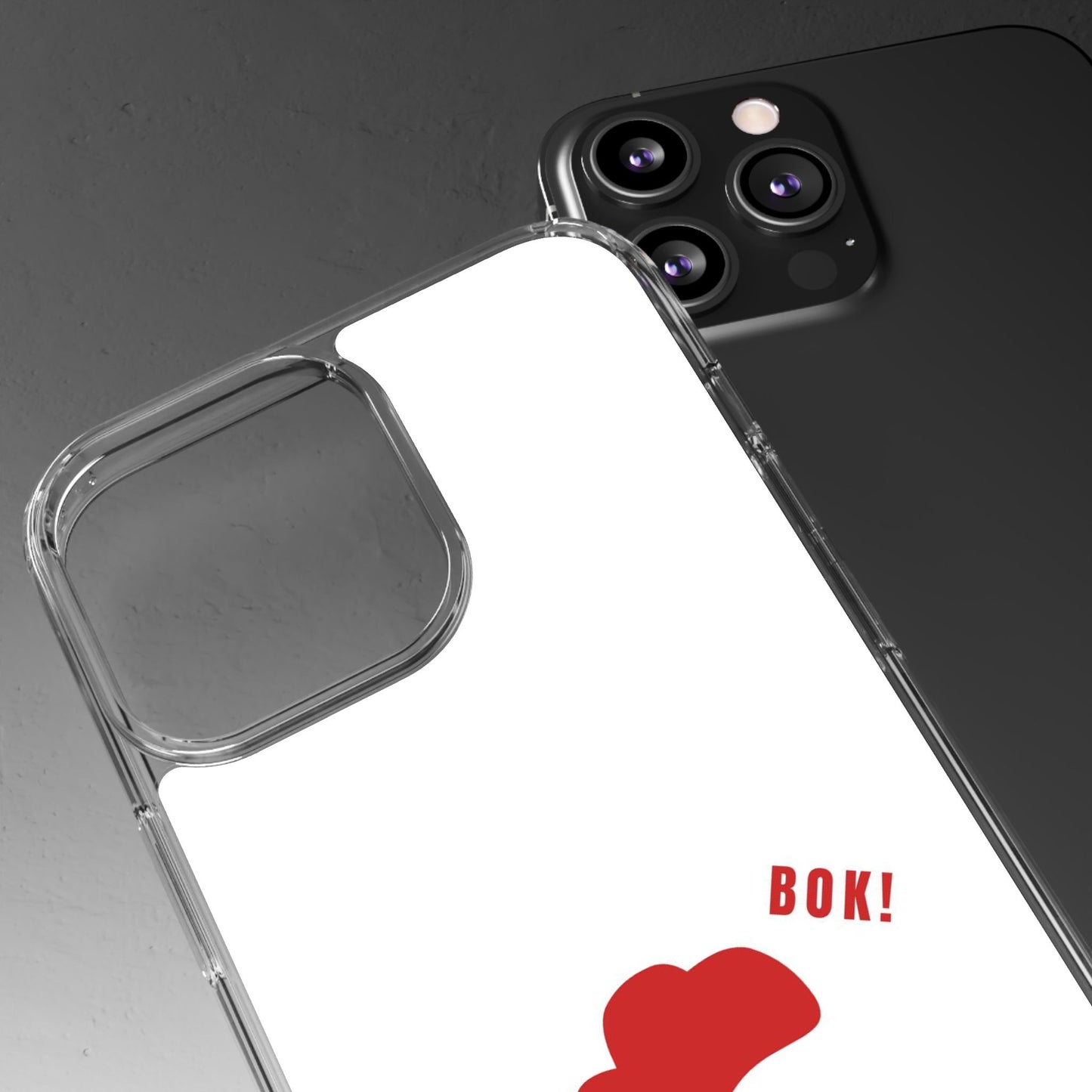Chicken Design Clear Phone Case, Cute Animal Phone Cover, Fun Gift for Kids, Pet Lovers, Birthday Present, Travel Accessory
