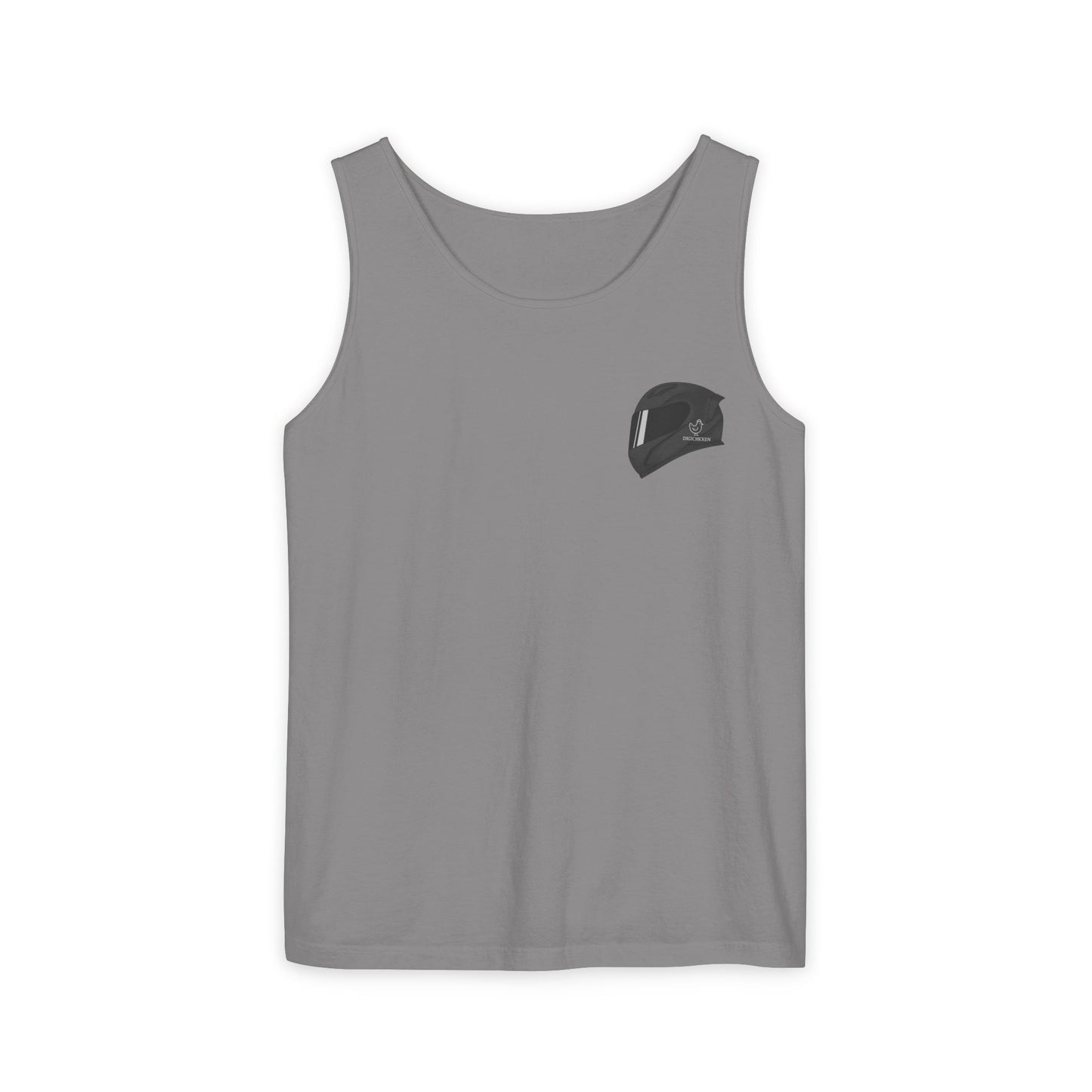 650r Backprint Cool Motorcycle Graphic Tank Top - Unisex Garment-Dyed