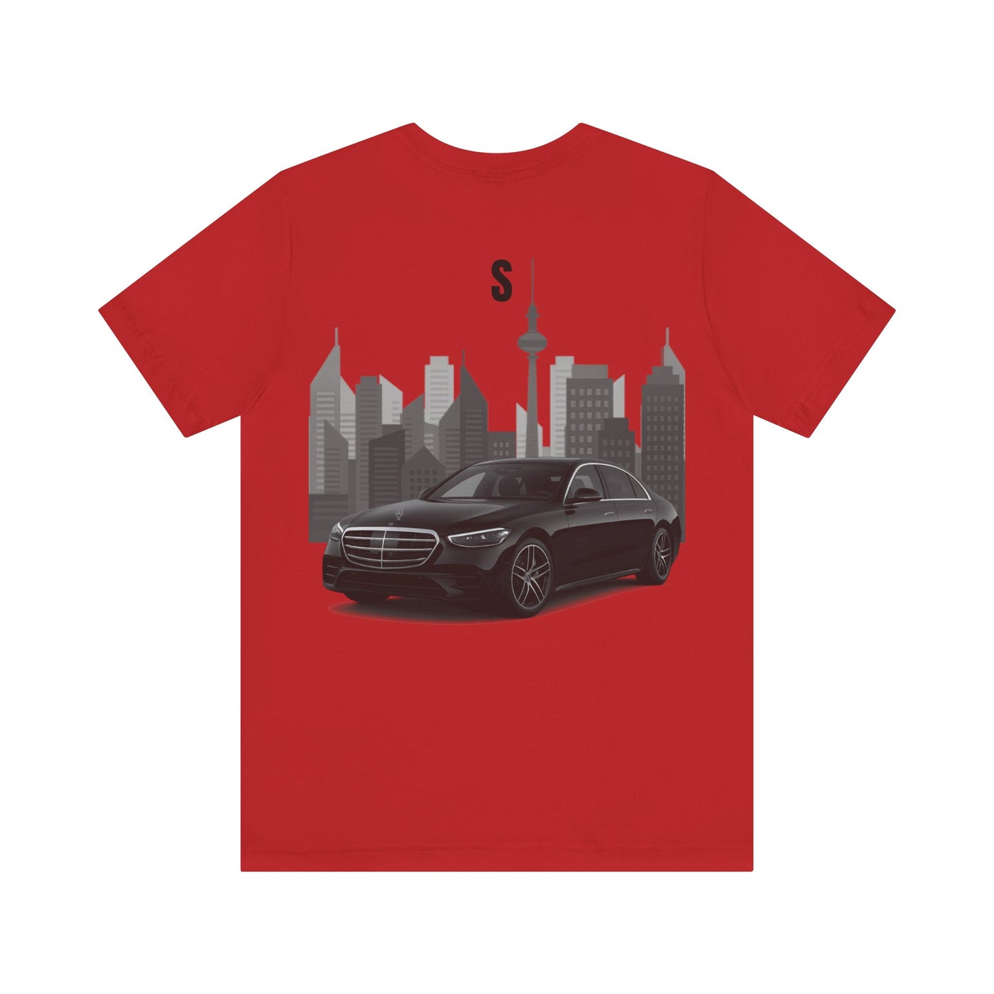 Urban Vibes Car Graphic Tee, Unisex Jersey Short Sleeve Tee, Cityscape T-Shirt, Cool Car Shirt, Gift for Car Lovers, Trendy Everyday Wear