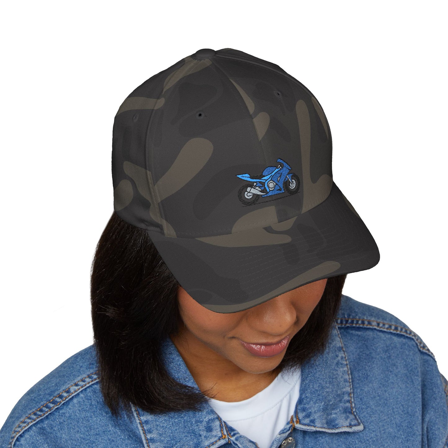 Motorcycle Embroidered Cap - Perfect Gift for Bikers