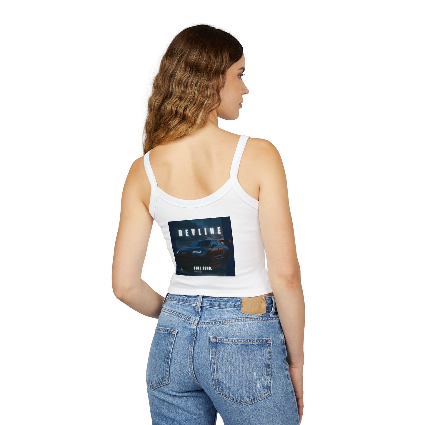 Audi Racing Inspired Backprint Spaghetti Strap Tank Top
