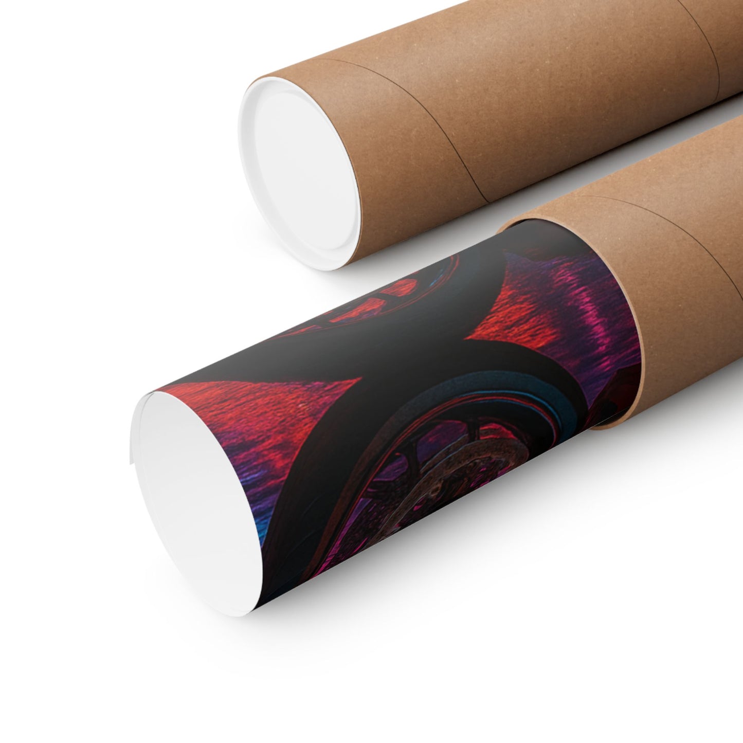 Affiche verticale mate néon moto 650r - Speed & Velocity Art