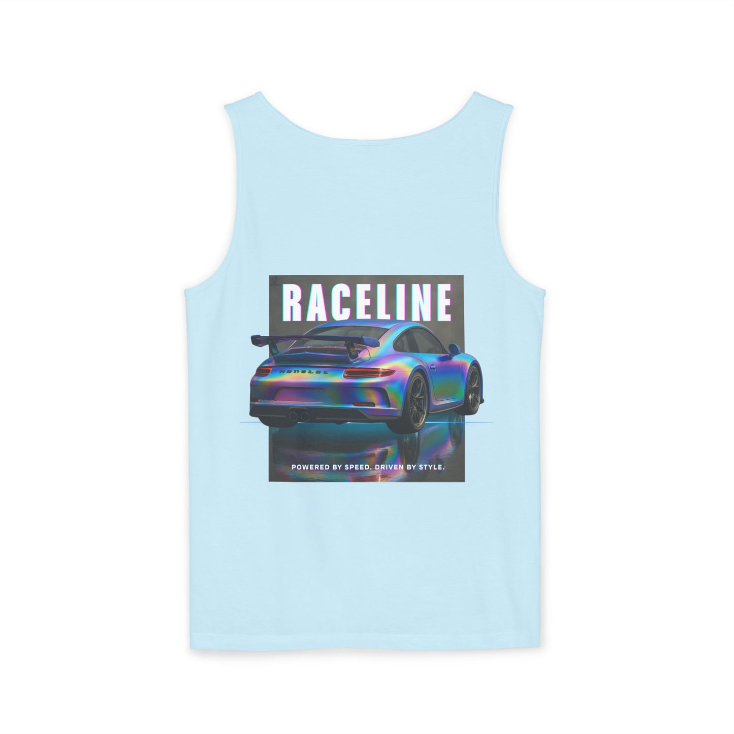 Raceline Holo Inspired Car - Unisex Garment-Dyed Tank Top