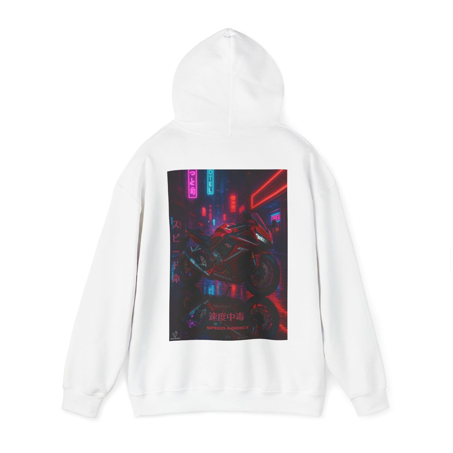 650r Motorcycle Urban Vibes Unisex Hoodie - Neon Night Design