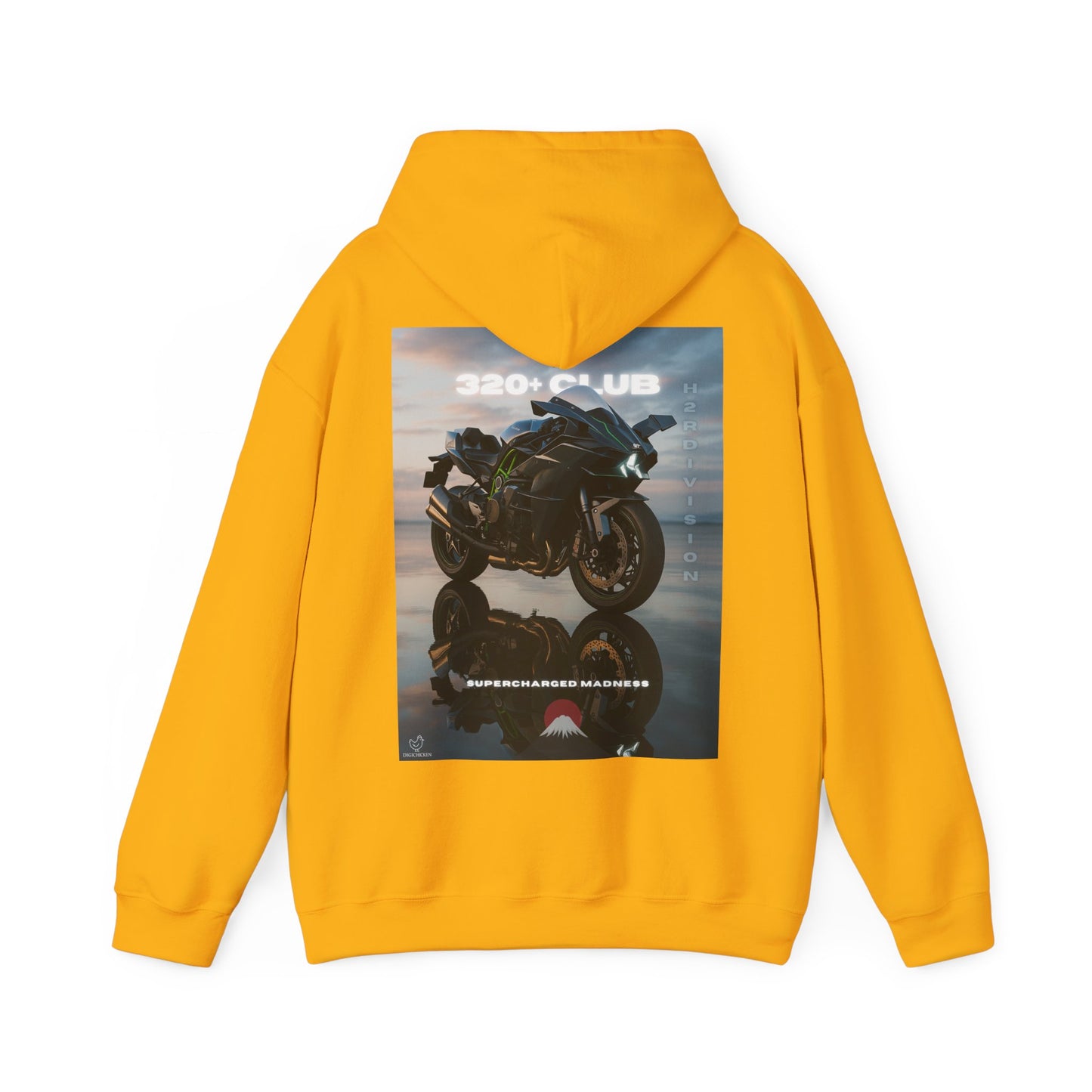 H2R Racing-Inspired Unisex Heavy Blend Hoodie with Graphic Art Design
