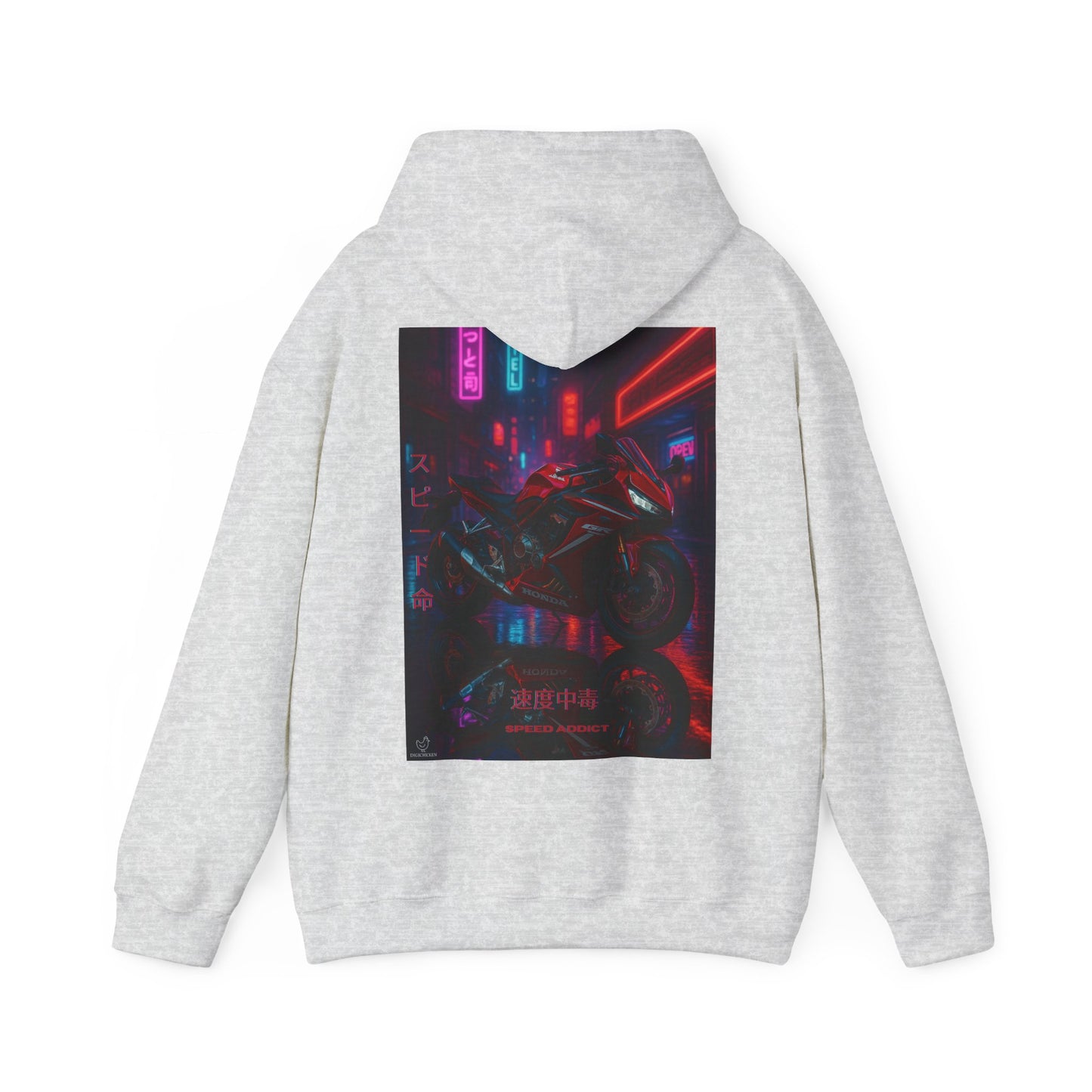 650r Motorcycle Urban Vibes Unisex Hoodie - Neon Night Design