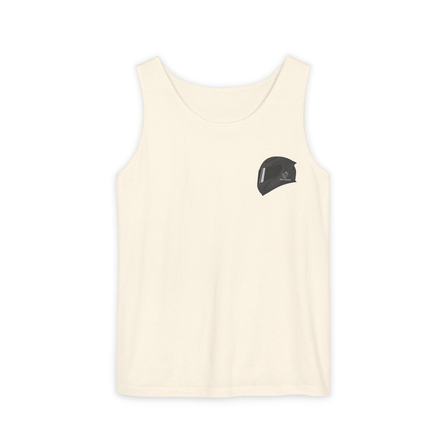 650r Backprint Cool Motorcycle Graphic Tank Top - Unisex Garment-Dyed