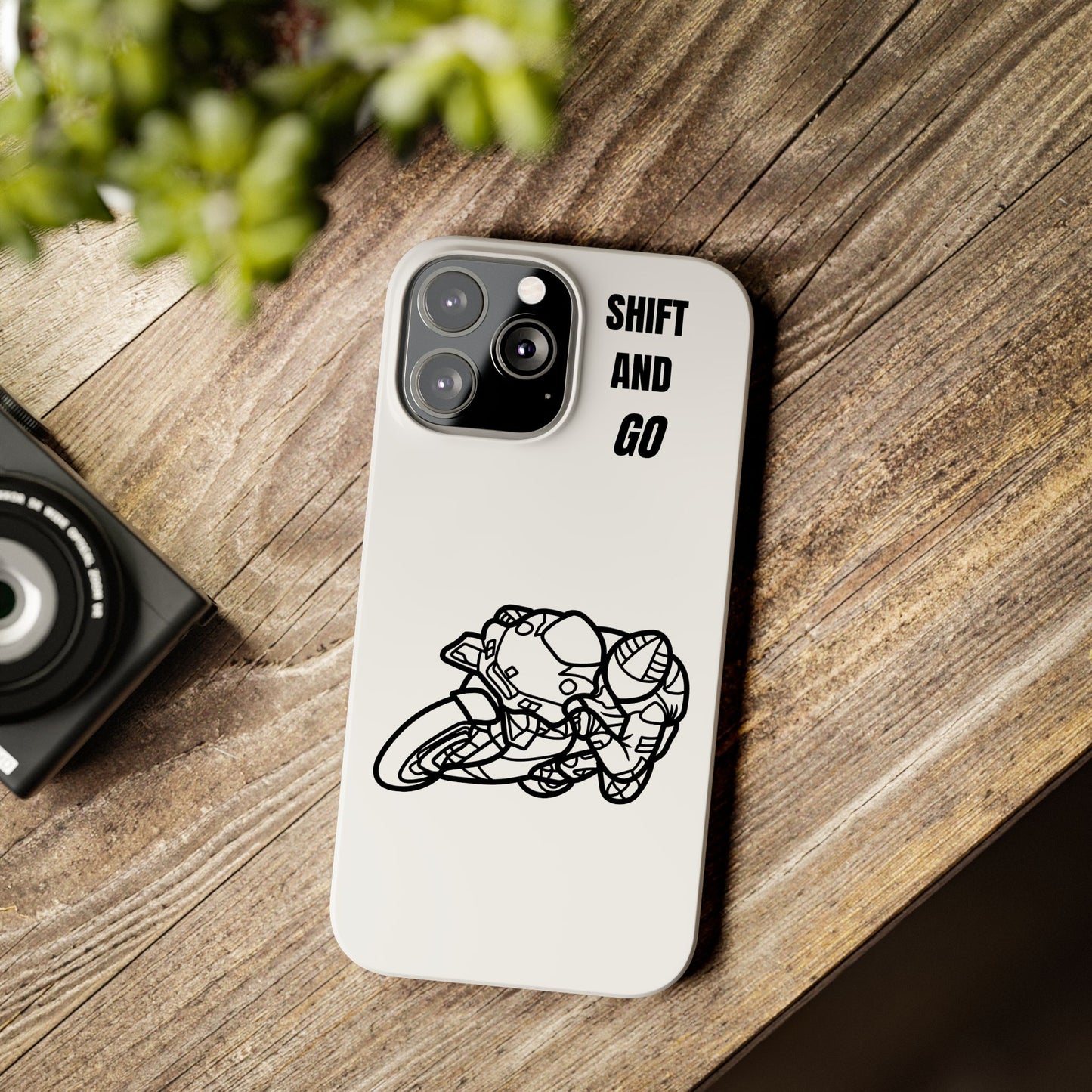 Motorcycle Slim Phone Cases - Shift and Go, Biker Gift, Moto Lover Accessory, Phone Protection, Unique Motorcycle Design
