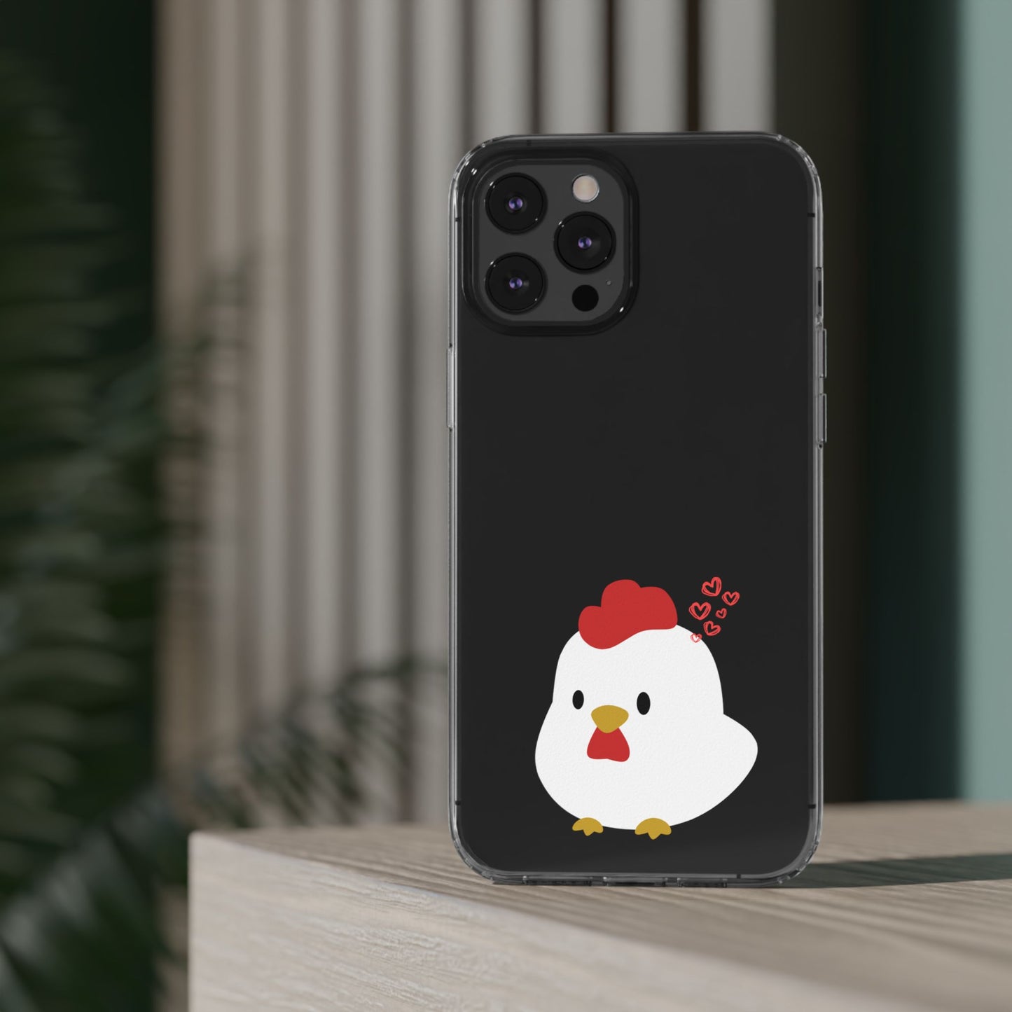 Coque transparente en forme de poulet, adorable coque pour amoureux des animaux, cadeau pour enfants, décoration de ferme, cadeau d'anniversaire