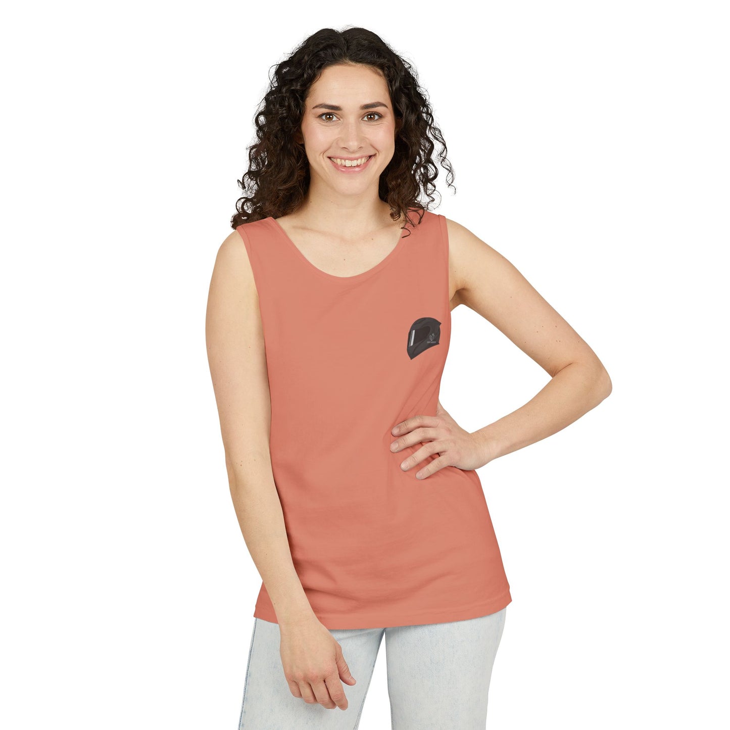 Fireblade Unisex Garment-Dyed Tank Top - Motorcycle Enthusiast Design