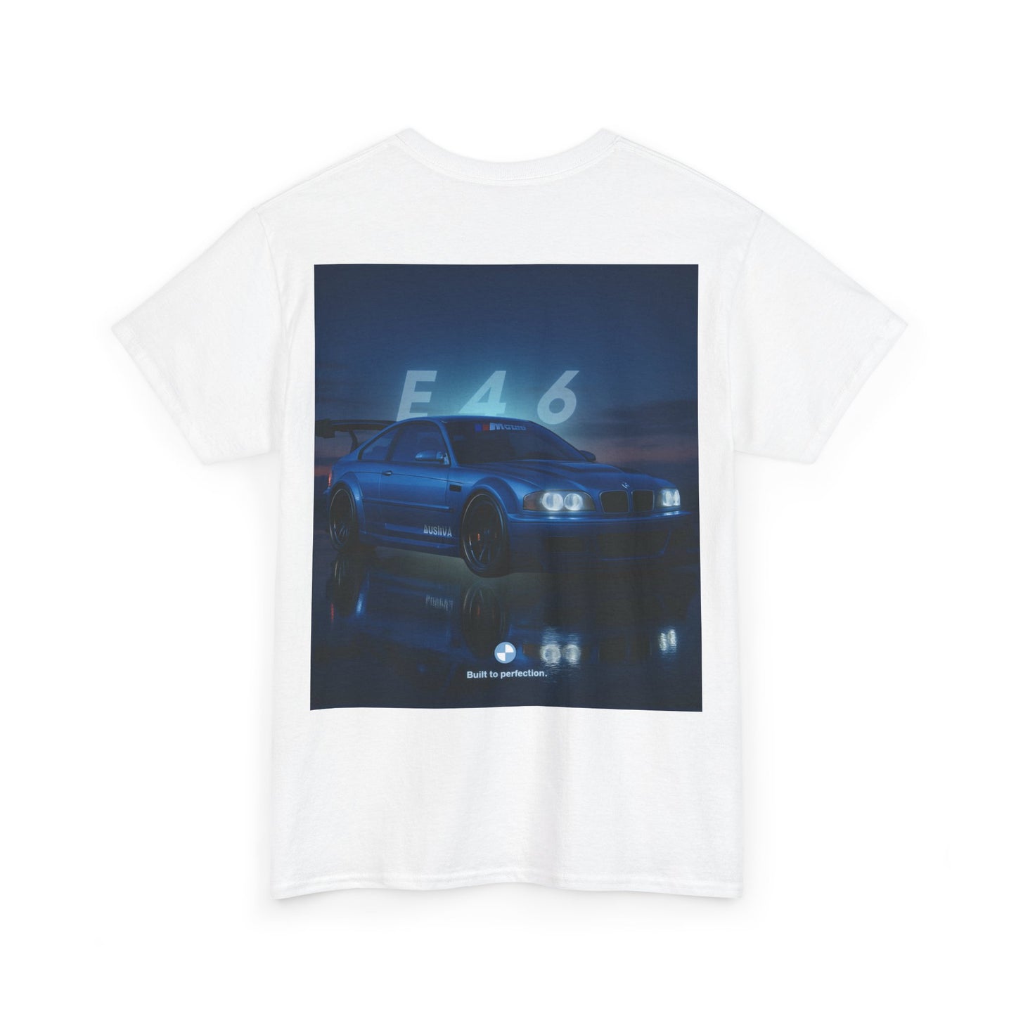 T-shirt graphique E46 Racing - Cadeau pour passionné d'automobile, T-shirt de course, Vêtements de sport automobile, Haut pour amoureux de voitures, Vêtements automobiles