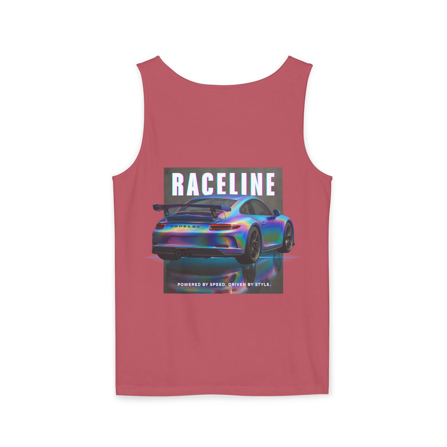 Raceline Holo Inspired Car - Unisex Garment-Dyed Tank Top