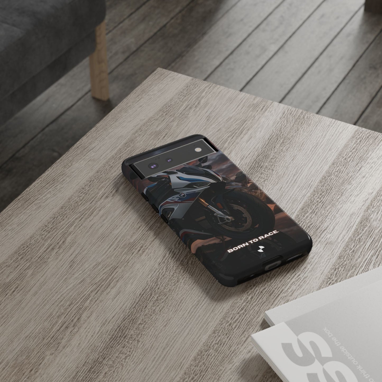 Coque de téléphone pour moto BMW – Design Born to Race