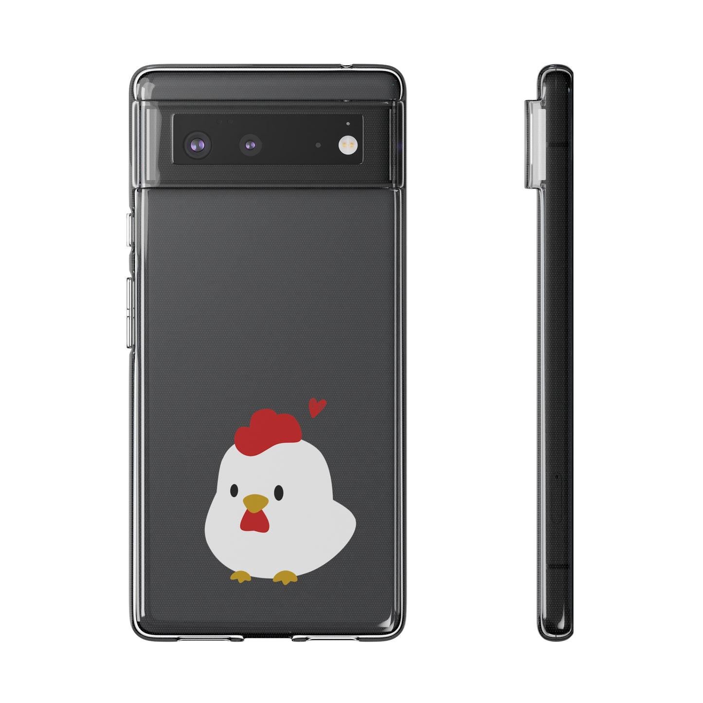 Cute Chicken Soft Phone Case, Animal Phone Cover for Farm Lovers, Gifts for Her, Cute Smartphone Accessory, Chicken Lover Gift