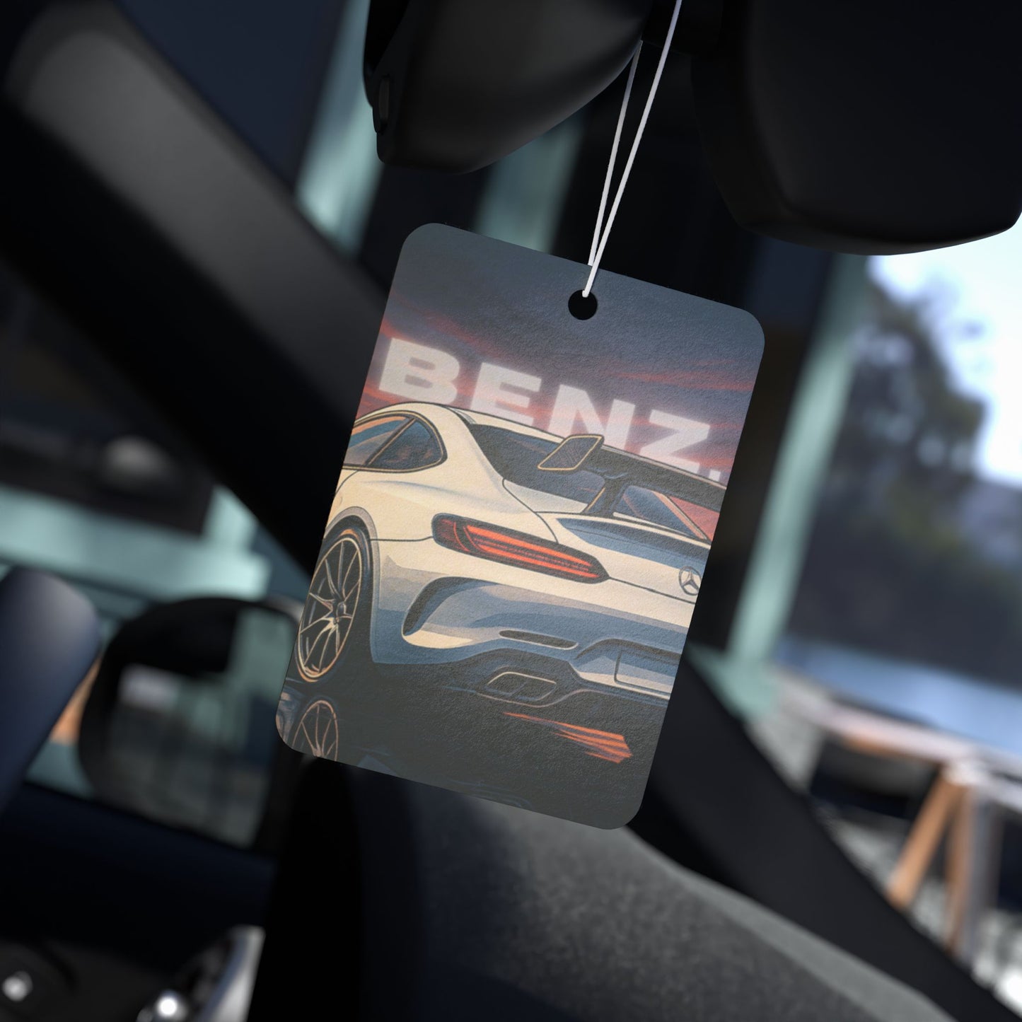 Benz Car Air Freshener - Stylish Automotive Air Freshener with Benz Graphic