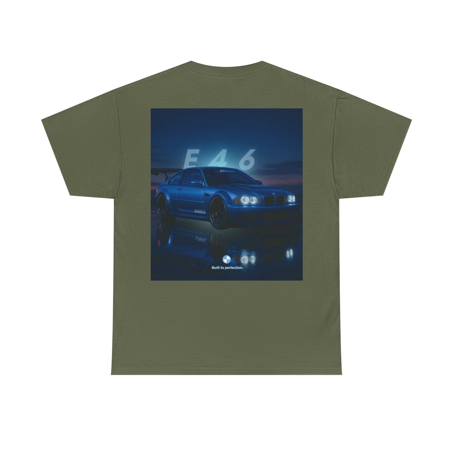 T-shirt graphique E46 Racing - Cadeau pour passionné d'automobile, T-shirt de course, Vêtements de sport automobile, Haut pour amoureux de voitures, Vêtements automobiles