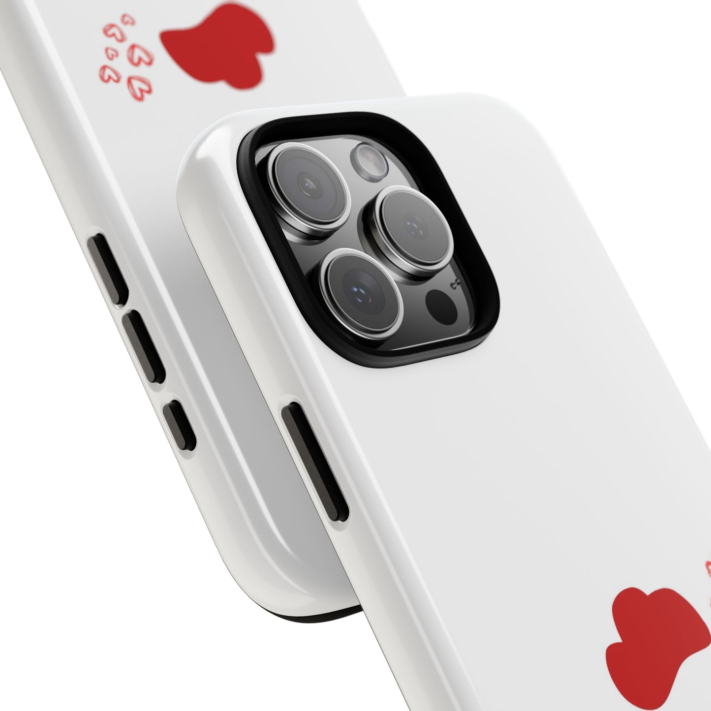 Coque de téléphone mignonne en forme de poulet, coques résistantes pour les amoureux des animaux, cadeau de Saint-Valentin, décoration de ferme, accessoires mobiles uniques, motif cœur