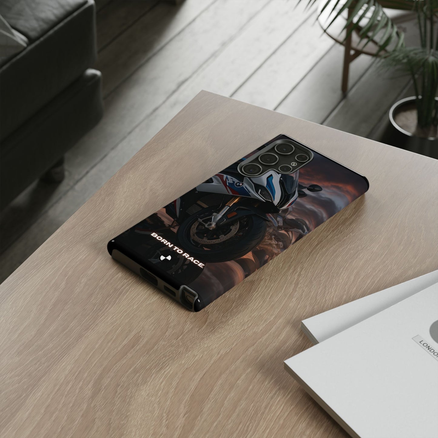 Coque de téléphone pour moto BMW – Design Born to Race