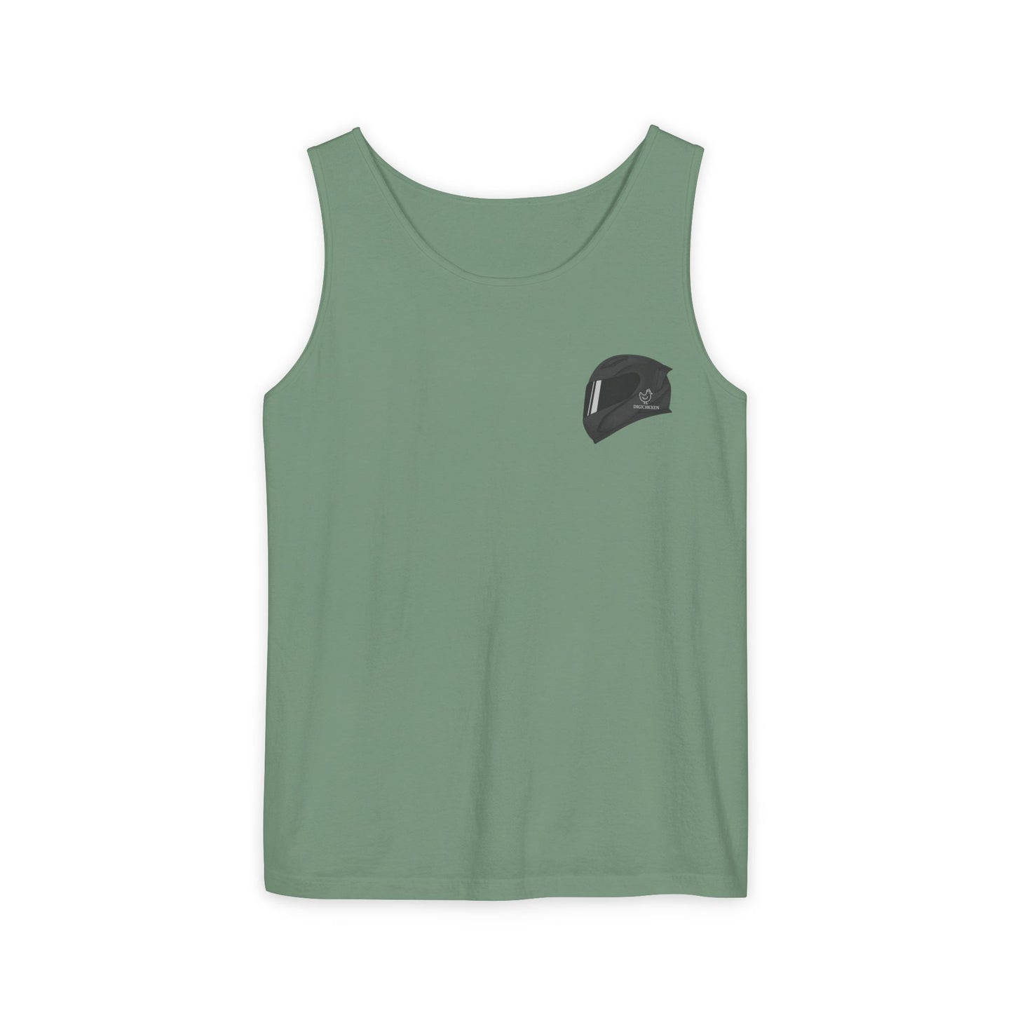 650r Backprint Cool Motorcycle Graphic Tank Top - Unisex Garment-Dyed