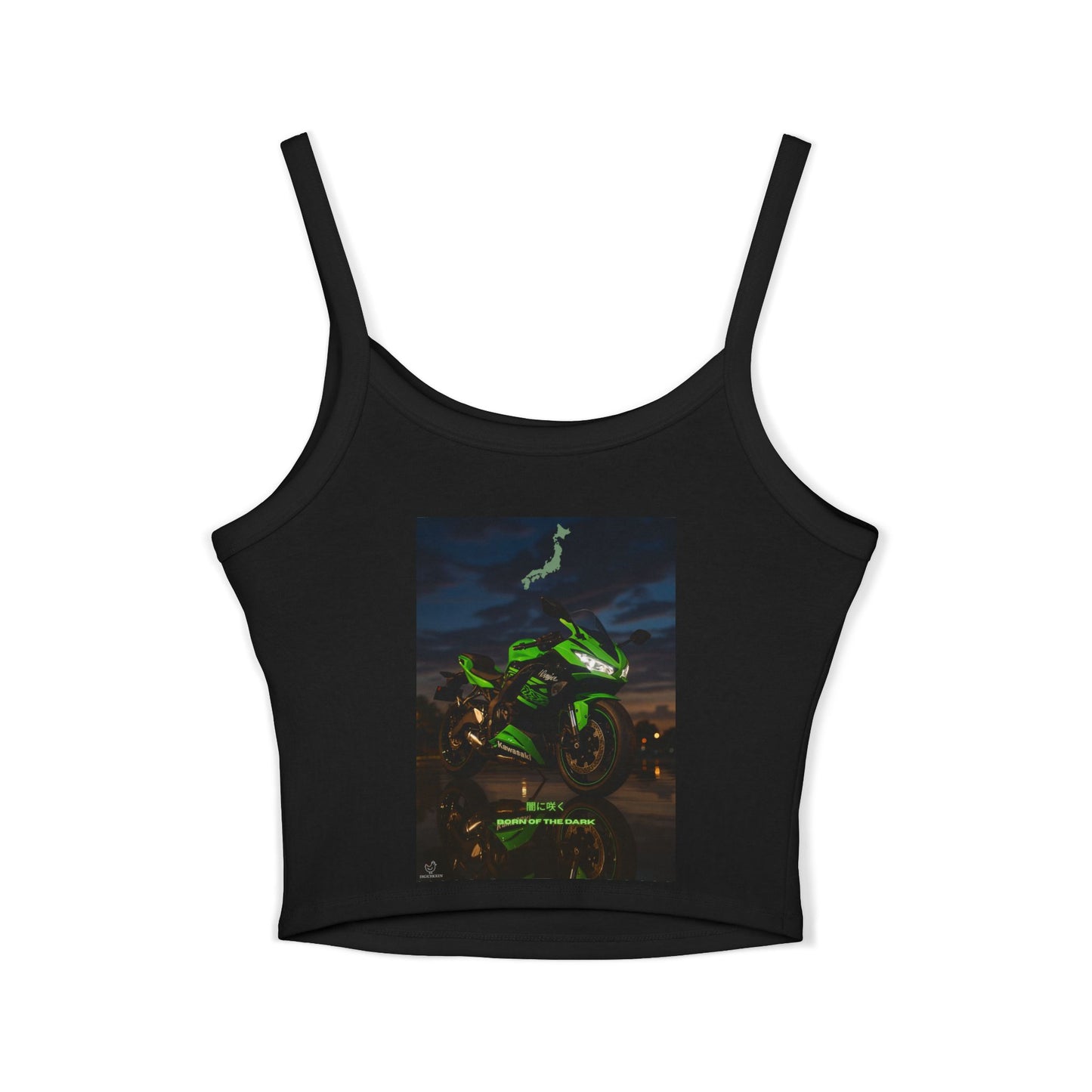 Zx6r Motorcycle Lover's Spaghetti Strap Tank Top | Perfect for Riders & Summer Adventures
