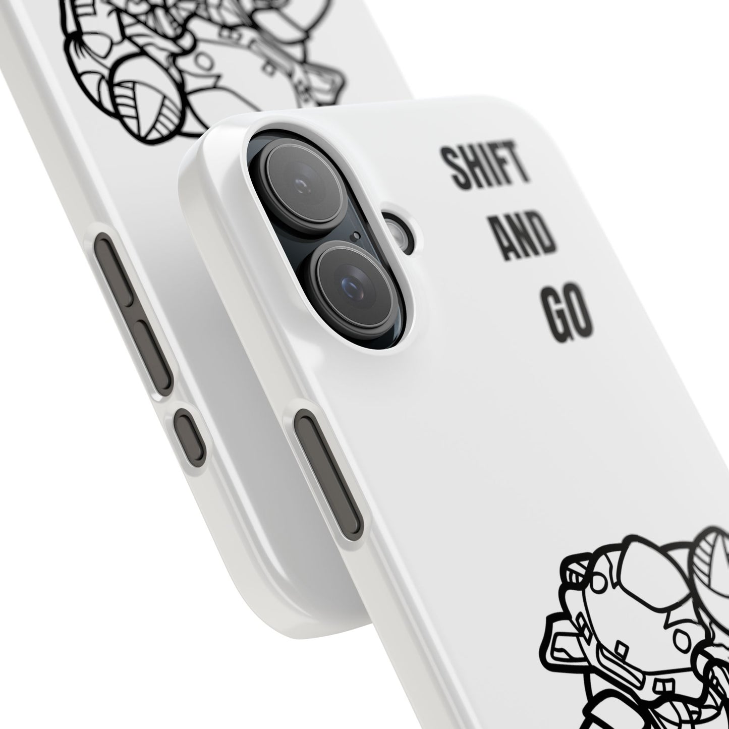 Motorcycle Slim Phone Cases - Shift and Go, Biker Gift, Moto Lover Accessory, Phone Protection, Unique Motorcycle Design