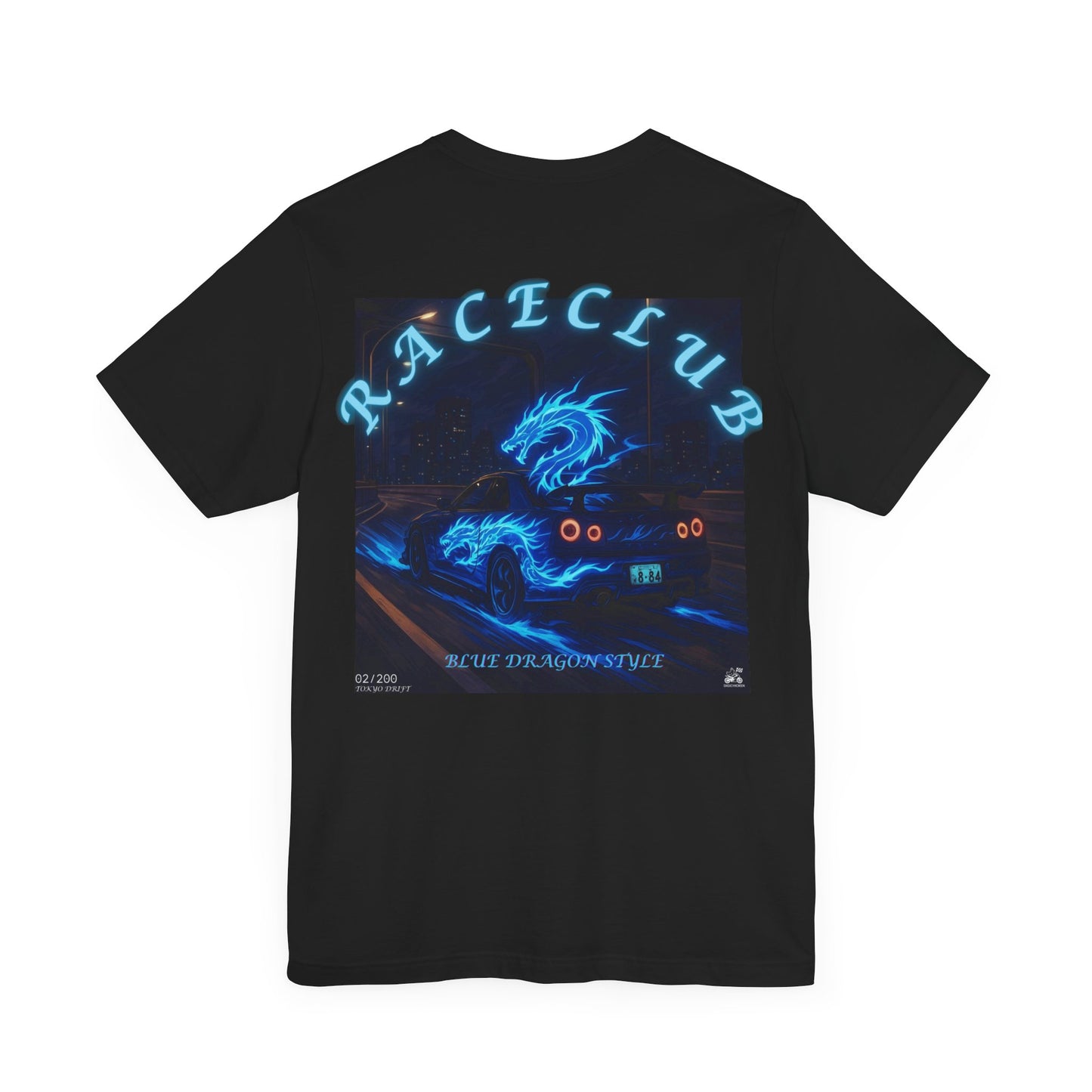 Blue Dragon Race Club Unisex Jersey Tee - Perfect Gift for Car Enthusiasts