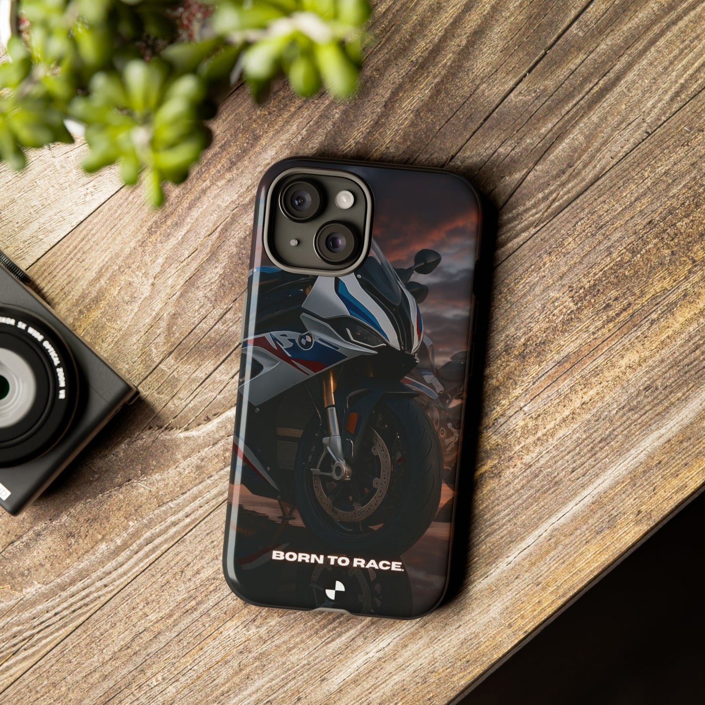 Coque de téléphone pour moto BMW – Design Born to Race