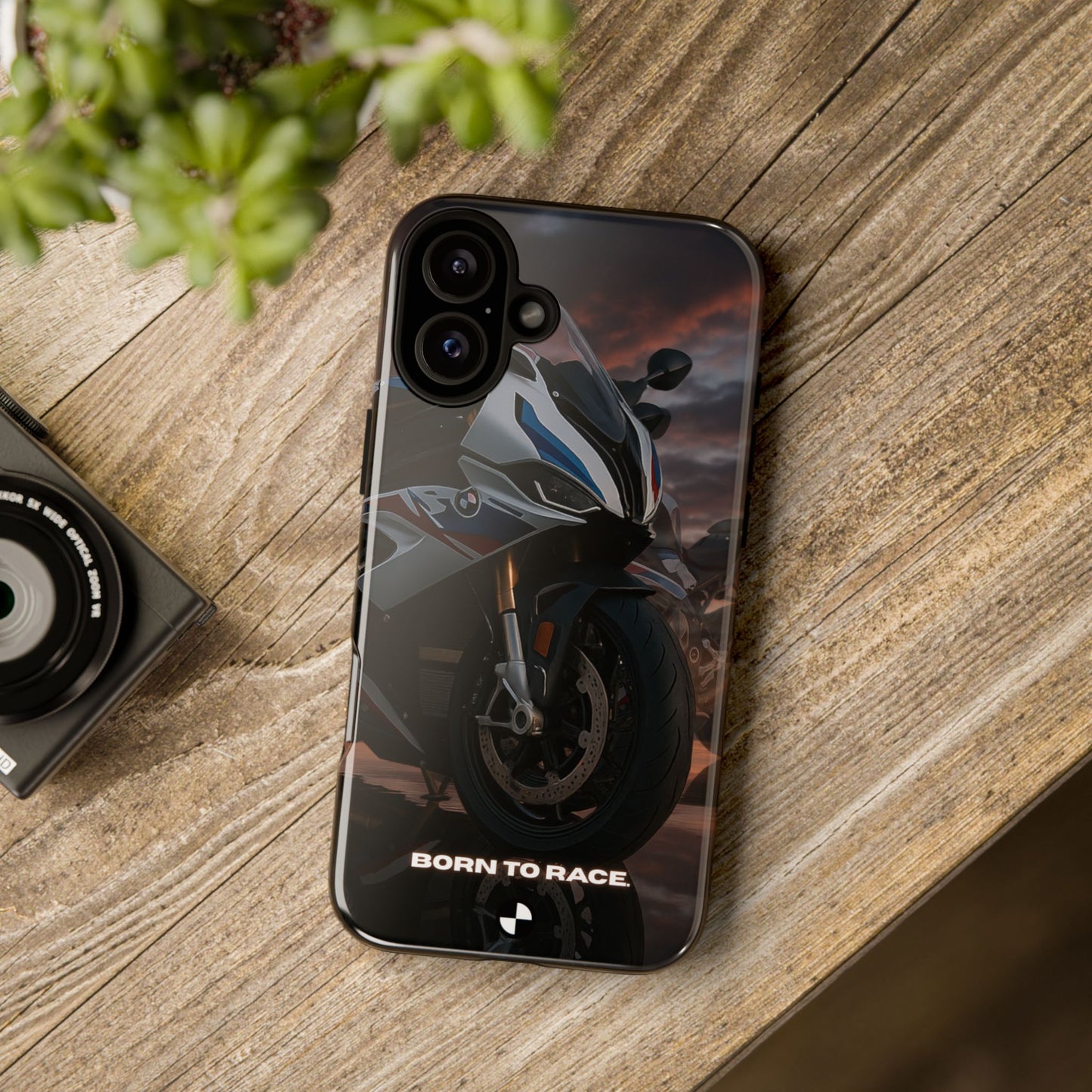 Coque de téléphone pour moto BMW – Design Born to Race