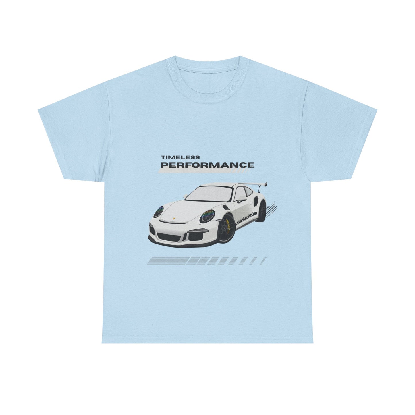 Performance intemporelle, Porsche, T-shirt unisexe en coton épais, T-shirt pour passionné d'automobile, Cadeau automobile, Vêtements de sport automobile, Tenue décontractée, T-shirt unisexe