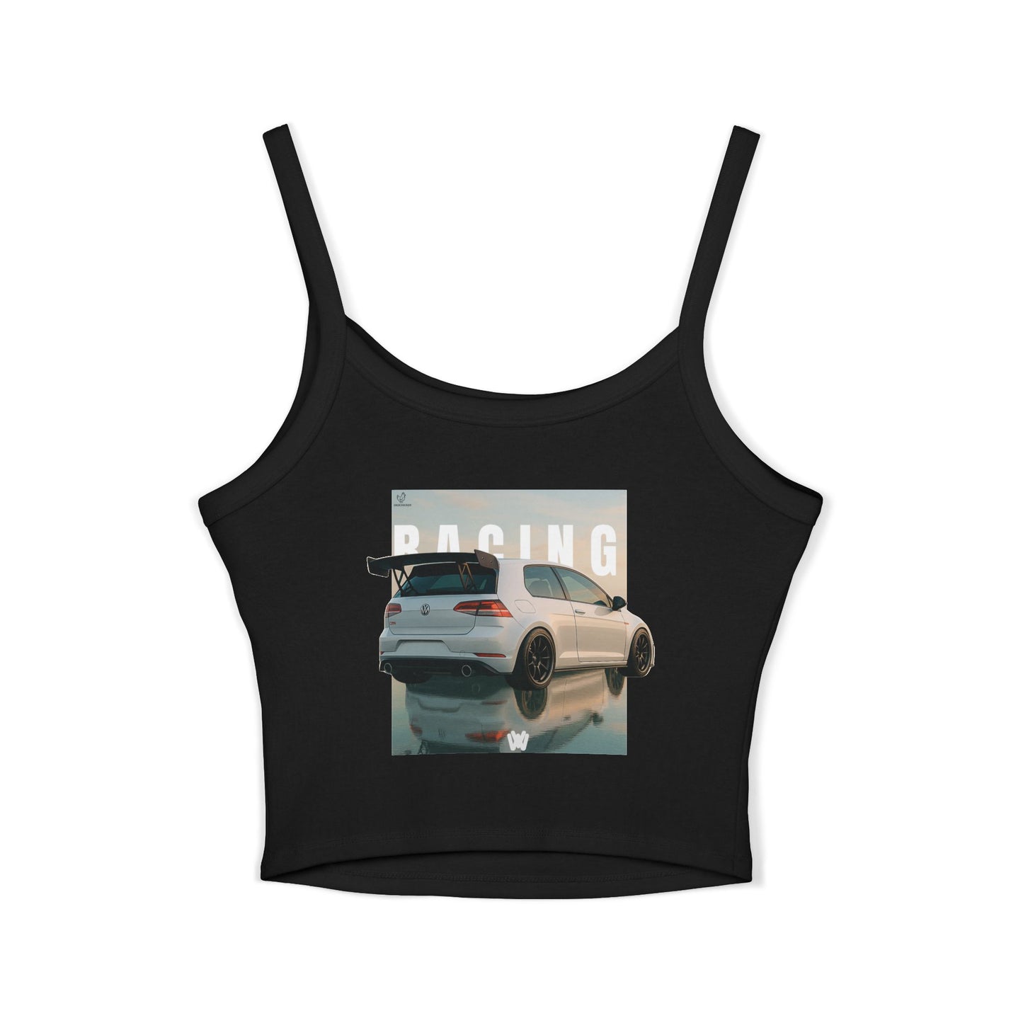 Women's Tank Top - GTI Racing Spaghetti Top with Cool Backprint
